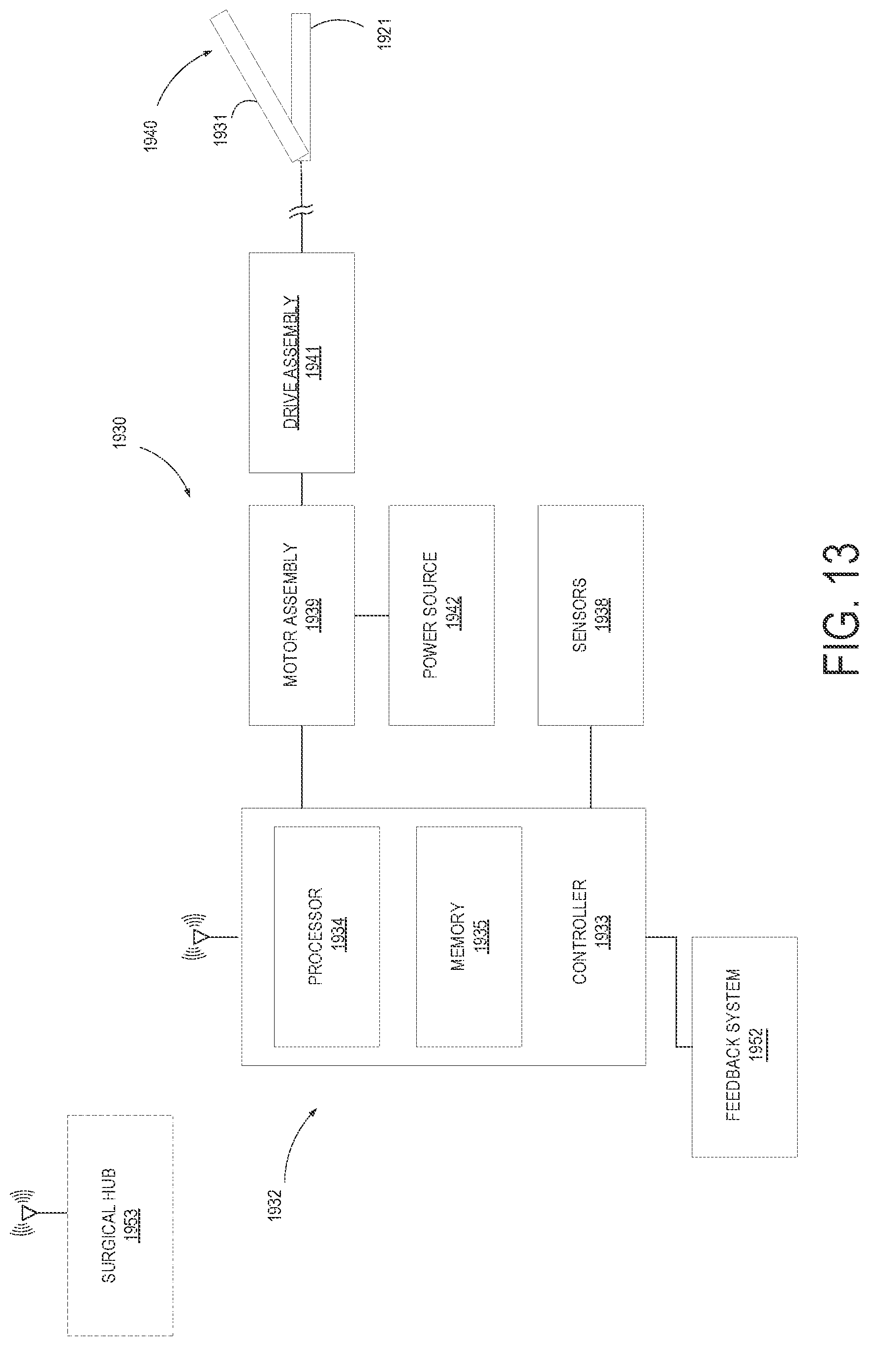 Patent US12310585 Figure 13 – Adaptive firing control algorithm based on mechanical actuation of user controls