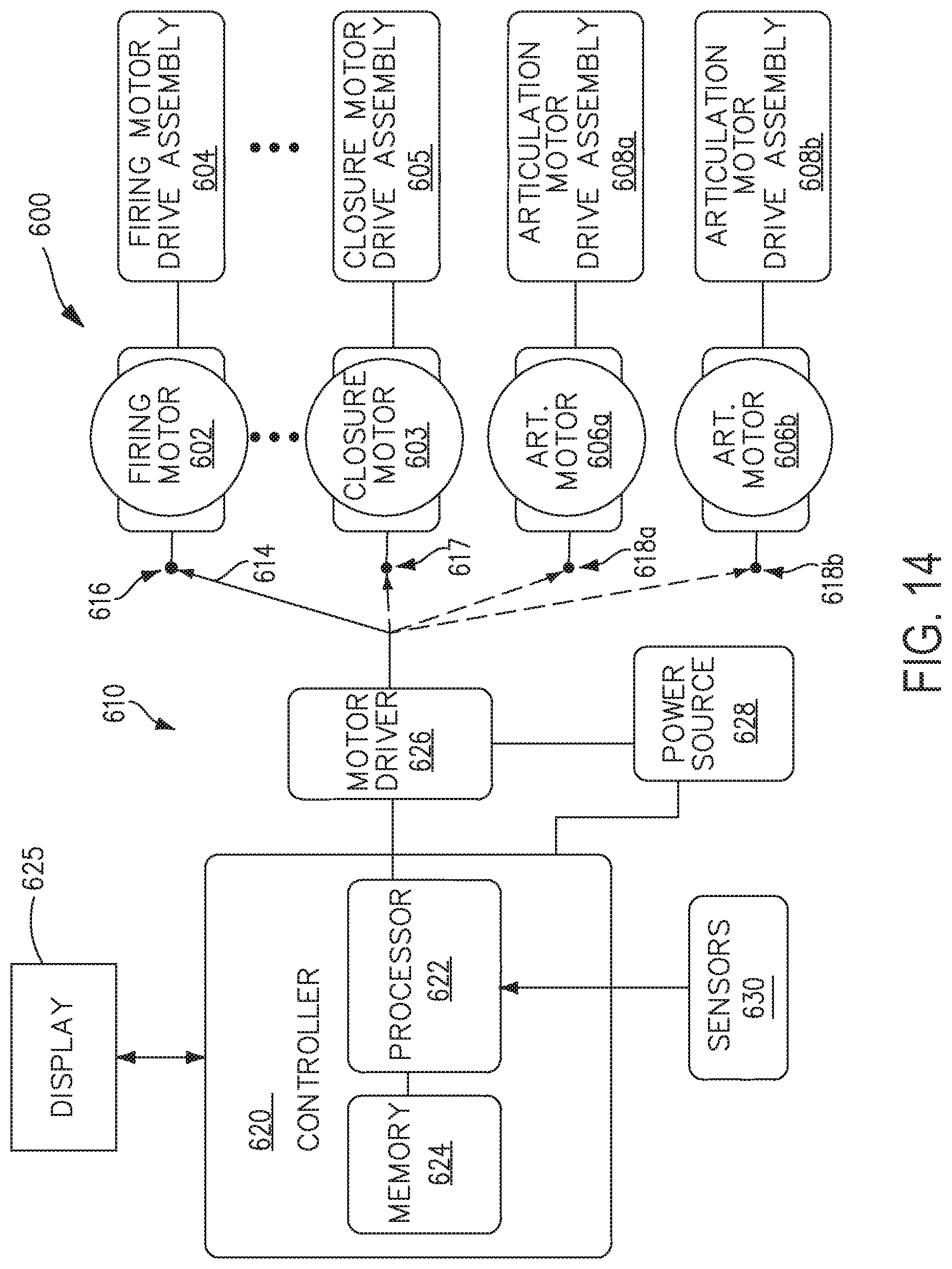Patent US12310585 Figure 14 – Adaptive firing control algorithm based on mechanical actuation of user controls