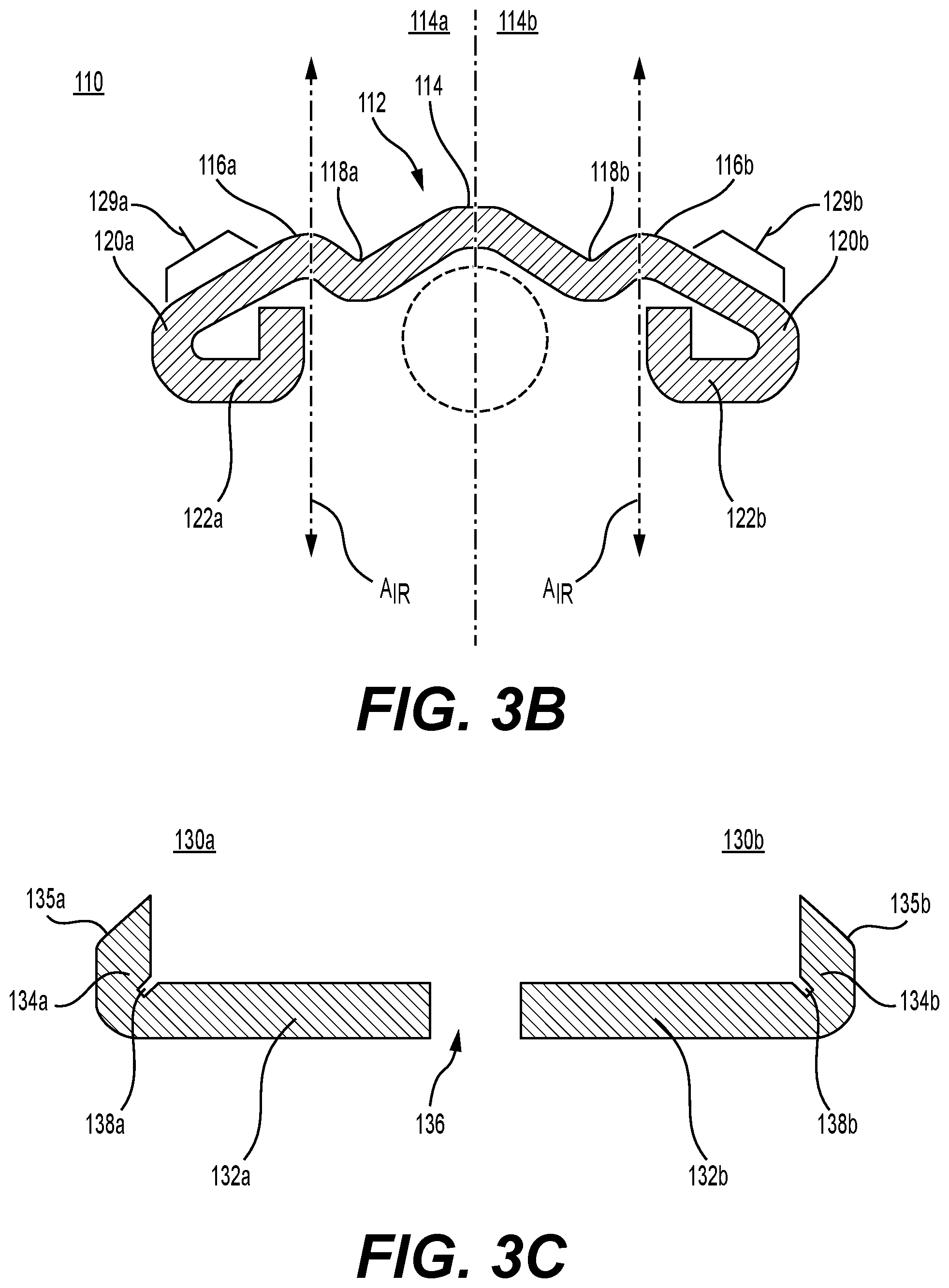 Patent US12310587 Figure 5 – Composite interconnected anvil for medical stapler