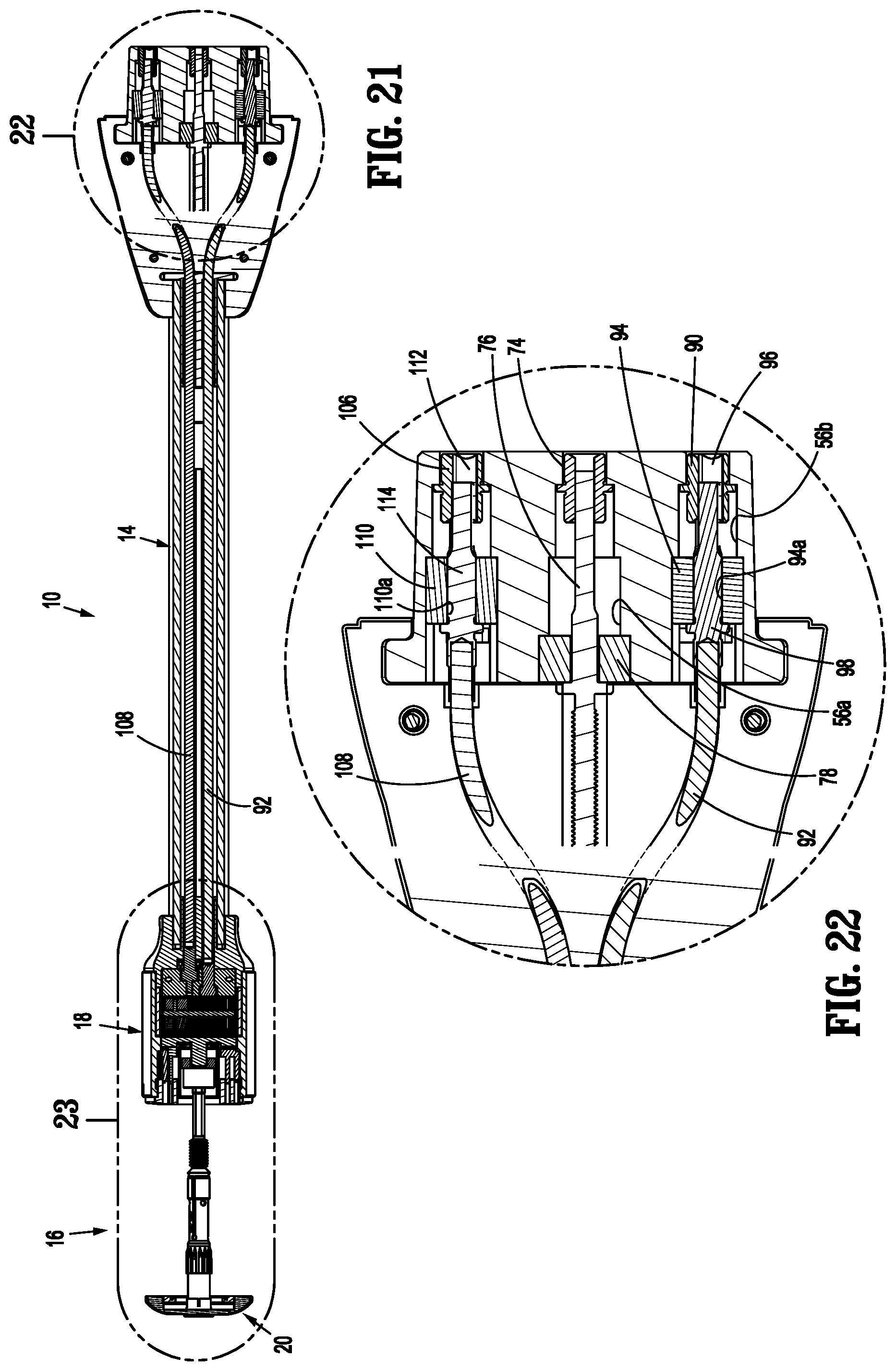 Patent US12310591 Figure 16 – Surgical stapling device with flexible shaft