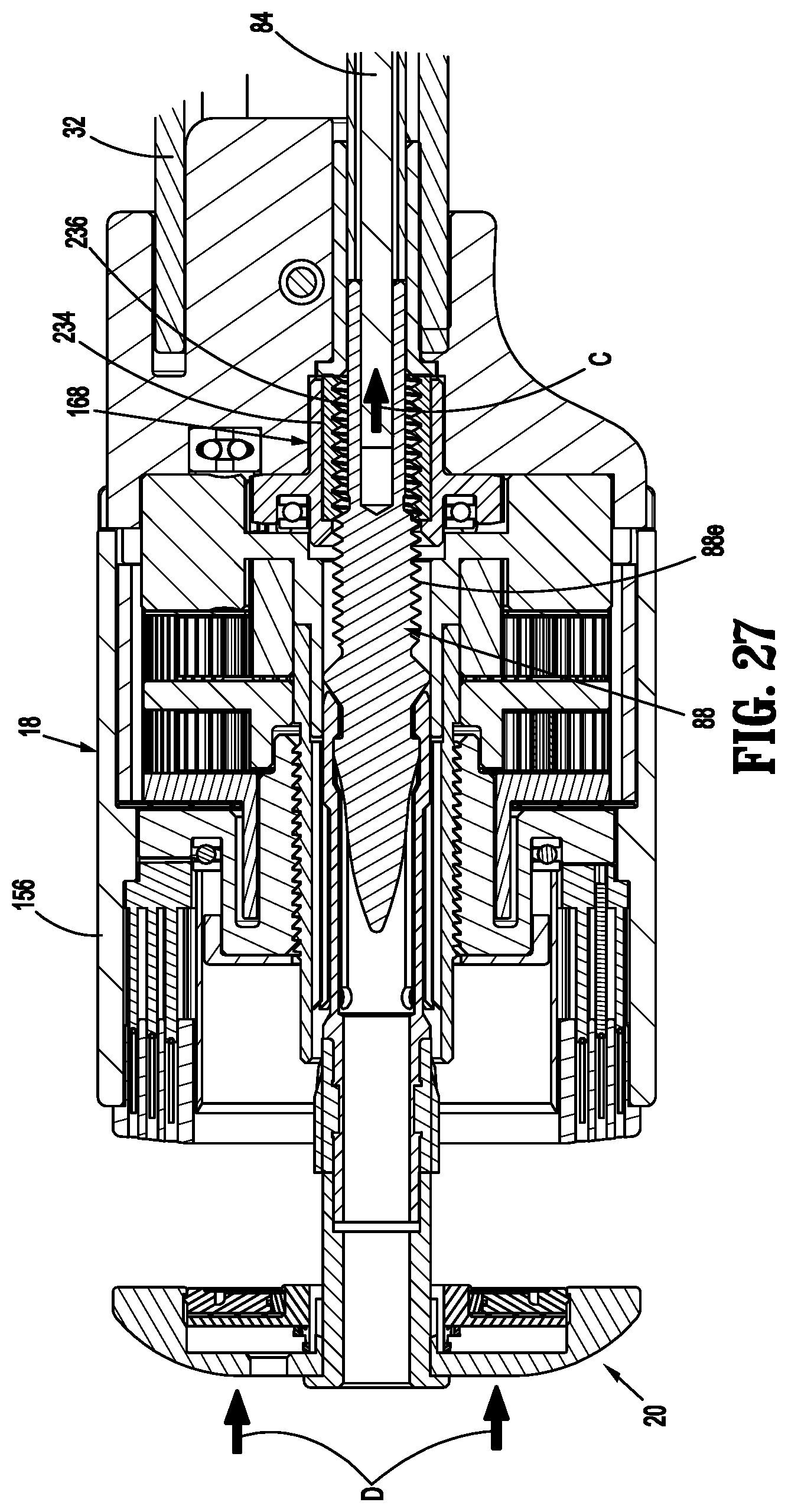 Patent US12310591 Figure 19 – Surgical stapling device with flexible shaft