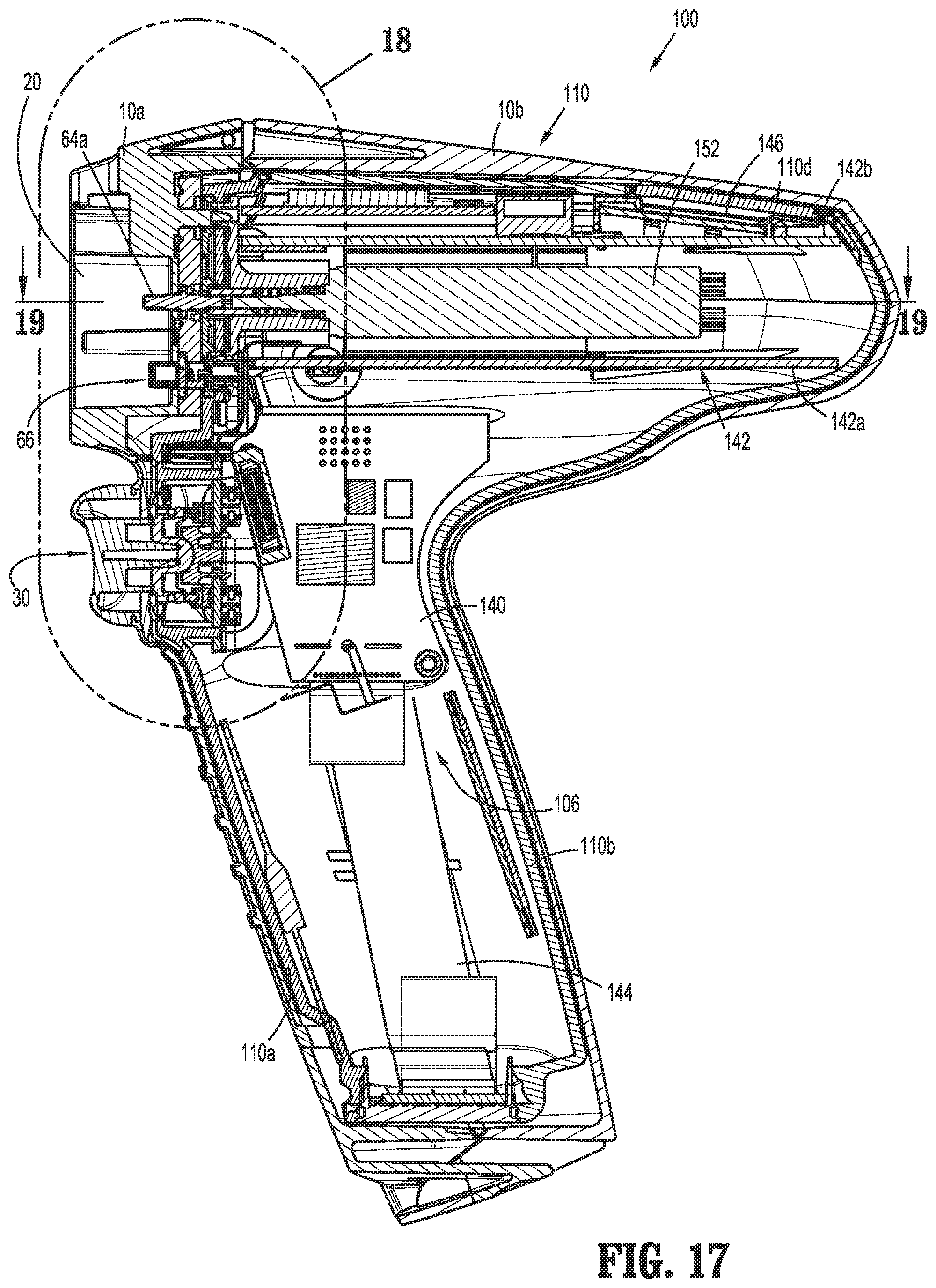 Patent US12310592 Figure 13 – Handheld electromechanical surgical system
