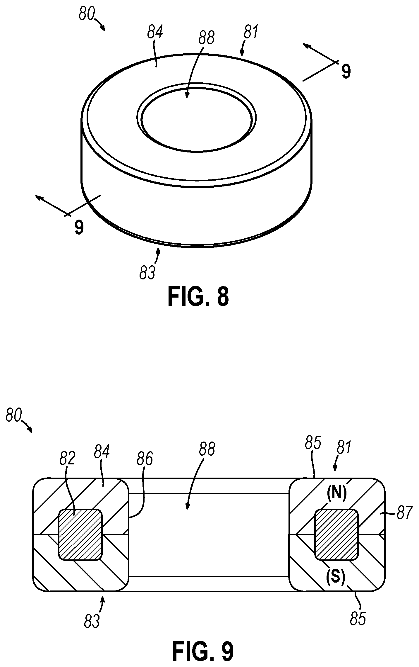 Patent US12310593 Figure 8 – Implantable sphincter device with bead orientation control based on bead interactive geometry