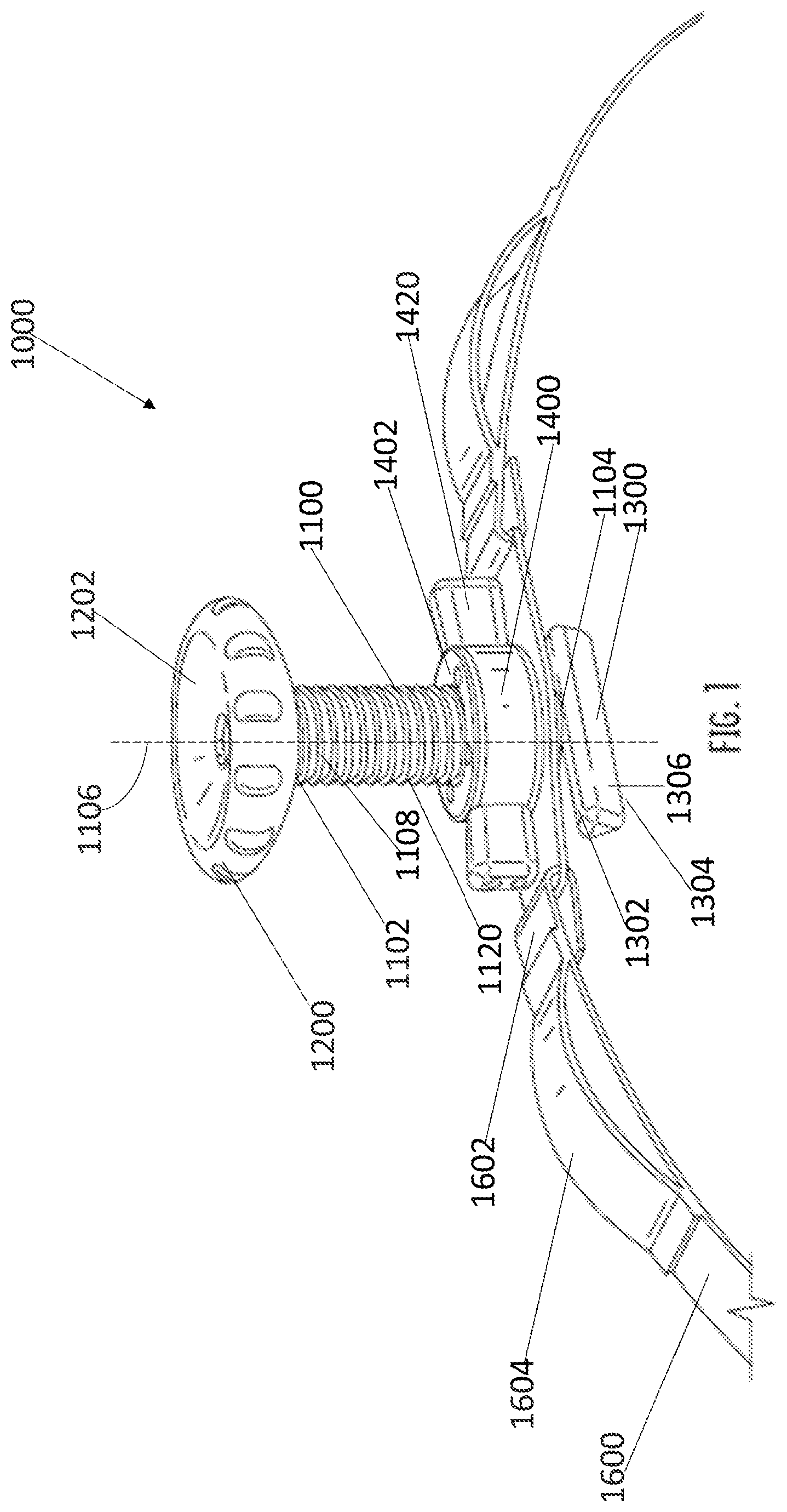 Patent US12310598 Figure 1 – Junctional tourniquet