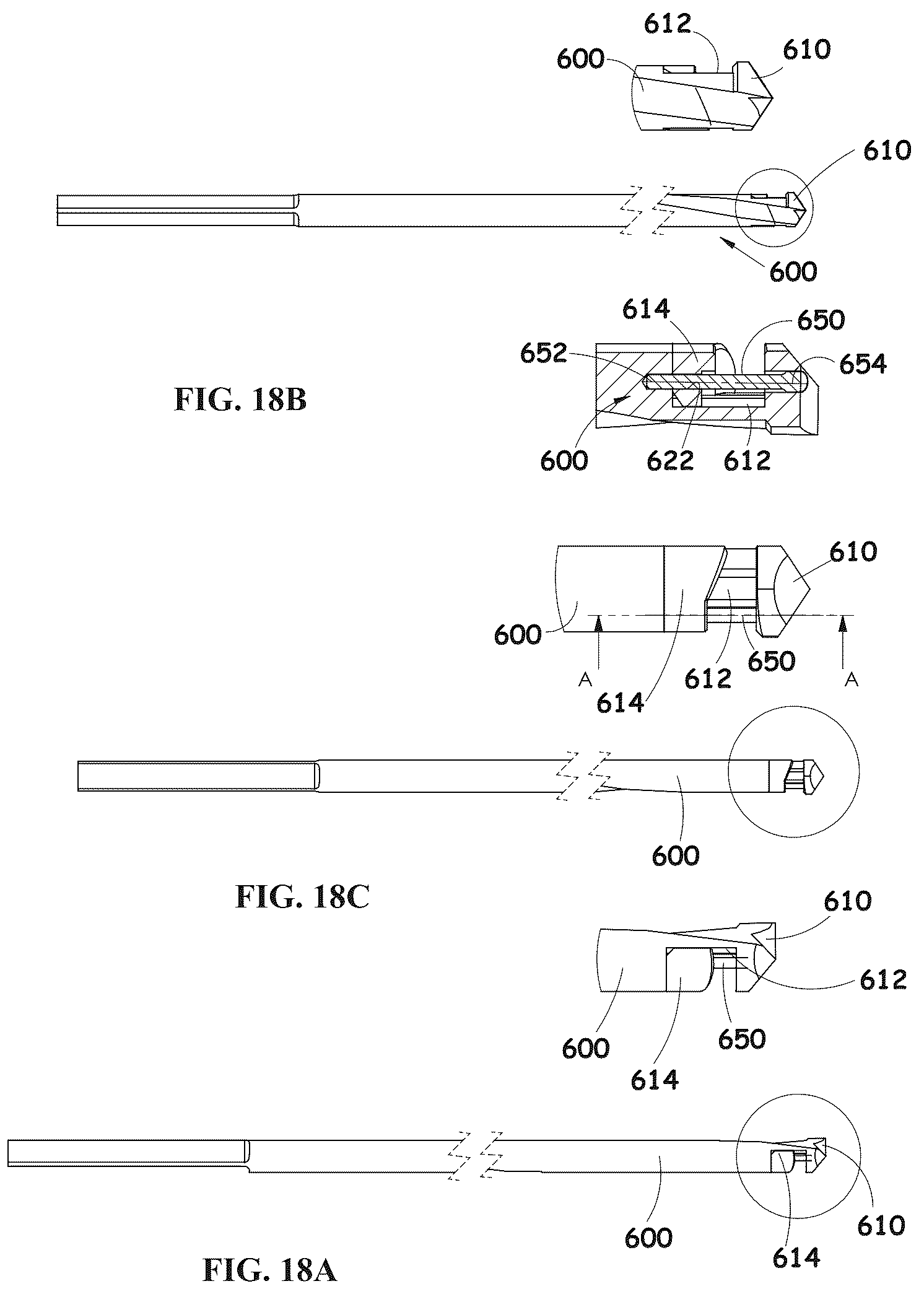 Patent US12310601 Figure 19 – Kit including a guiding system and a bone material removal device