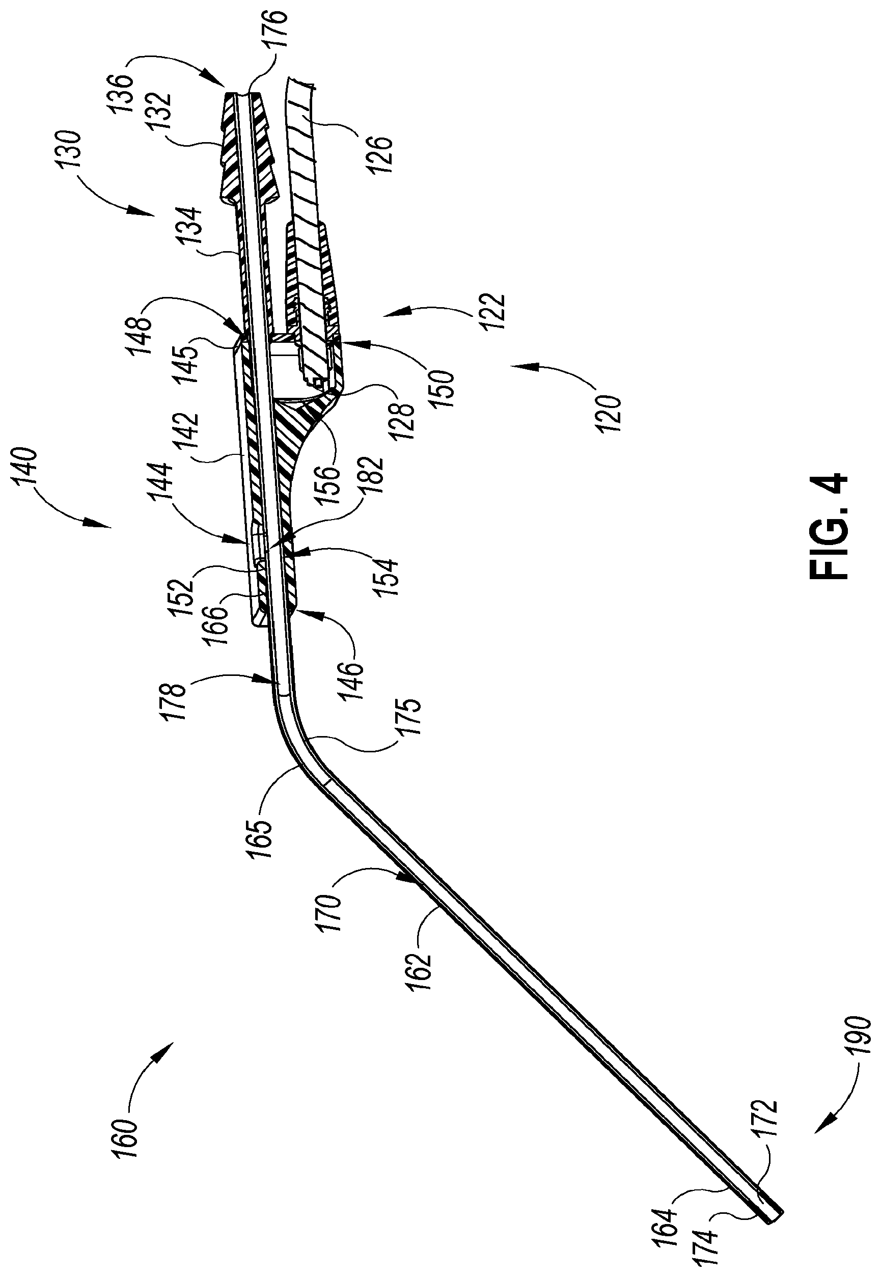 Patent US12310610 Figure 4 – Nasal suction instrument with interchangeable tip insert