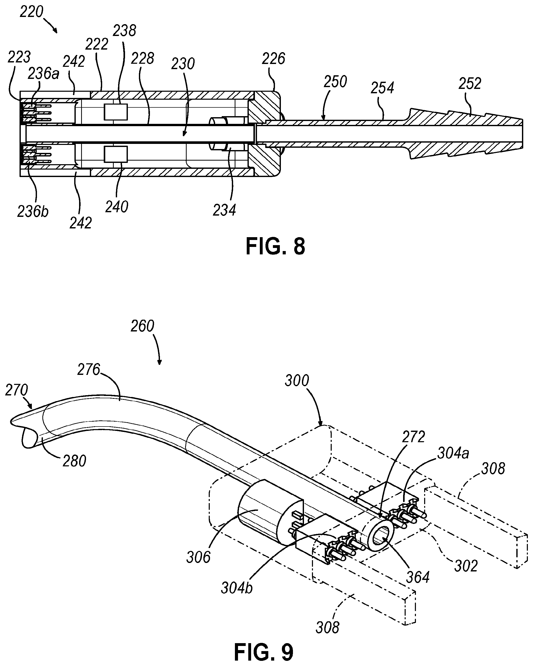 Patent US12310610 Figure 9 – Nasal suction instrument with interchangeable tip insert
