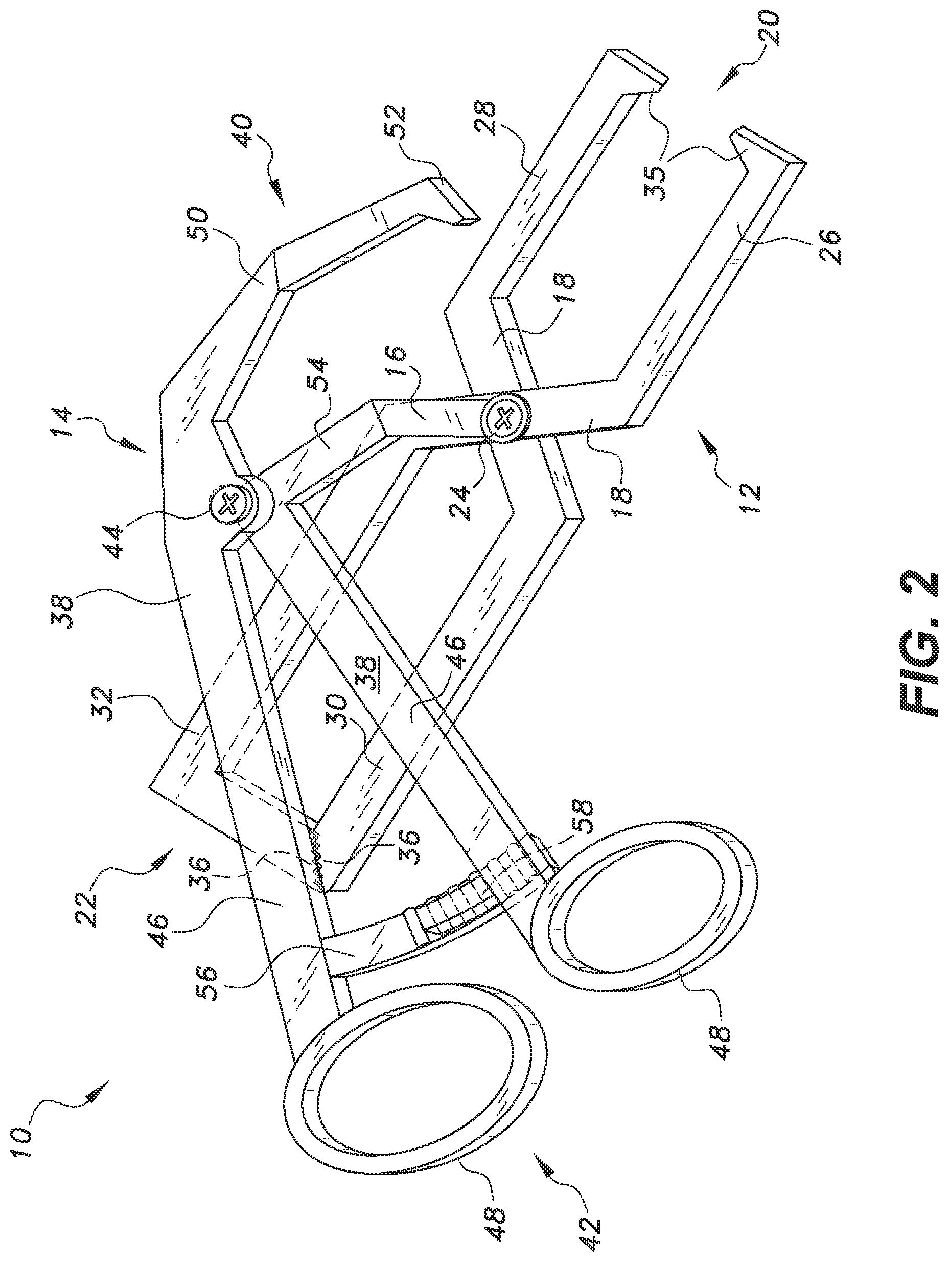 Patent US12310611 Figure 2 – Dual bone forceps
