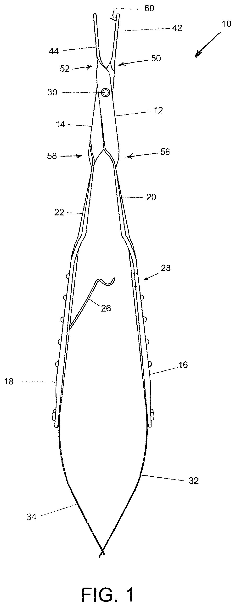 Patent US12310612 Figure 1 – Atraumatic prong forceps