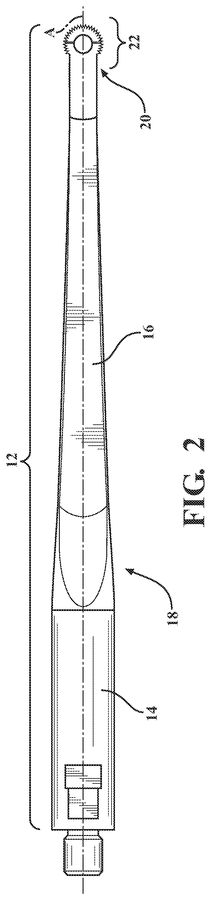 Patent US12310614 Figure 2 – Ultrasonic cutting tip for lumbar procedures