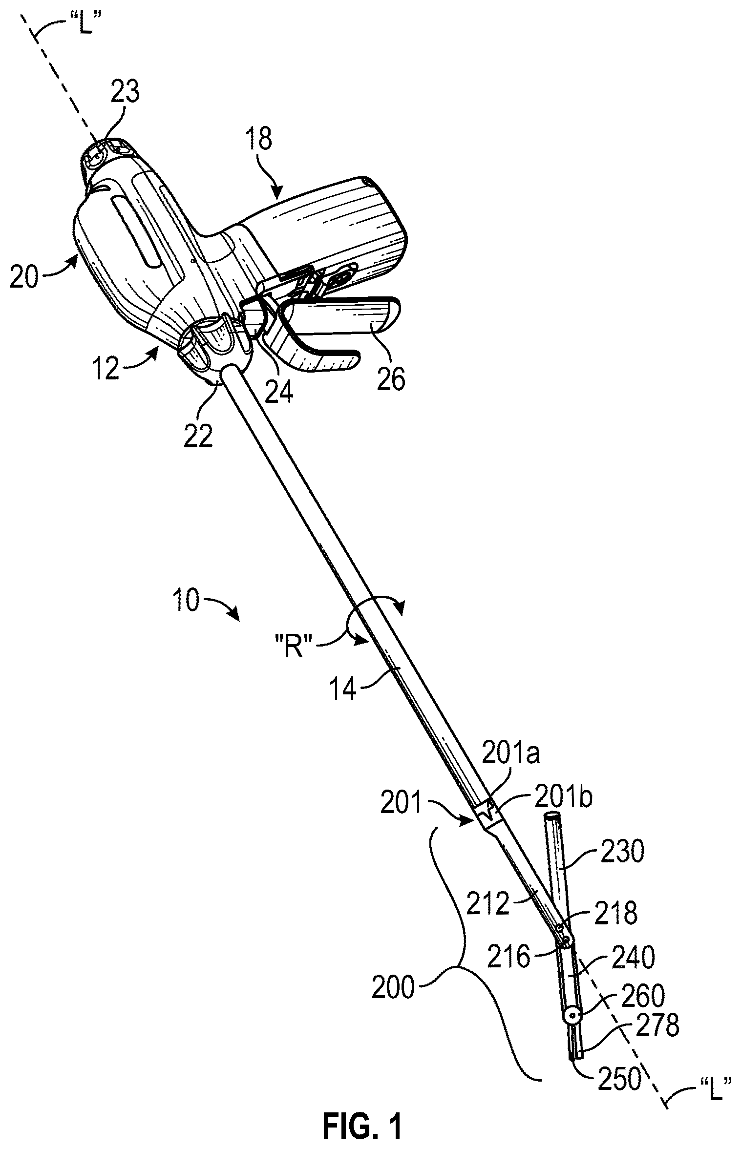 Patent US12310615 Figure 1 – Articulating ultrasonic surgical instruments and systems