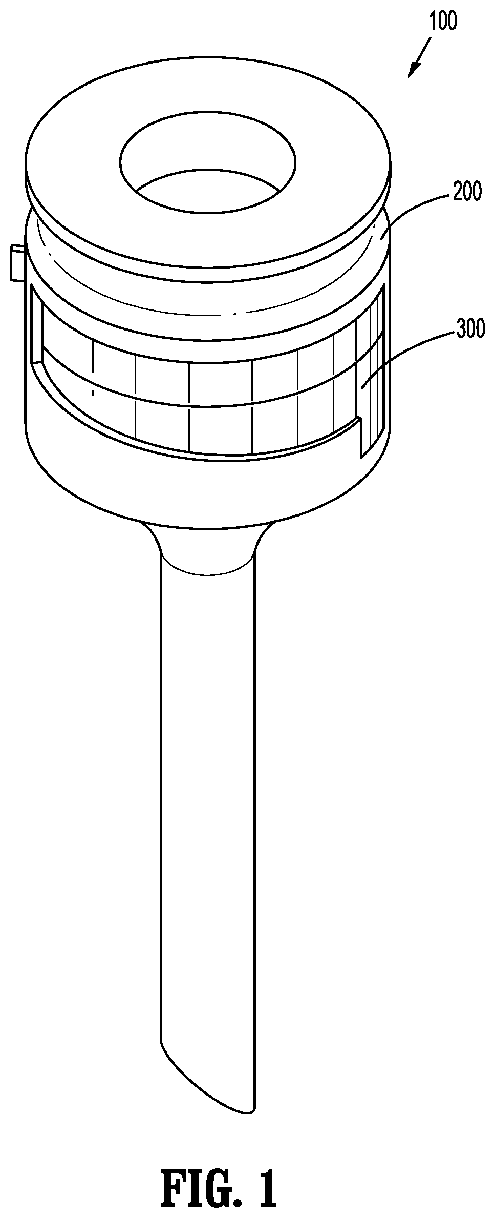 Patent US12310620 Figure 1 – Reusable surgical port with disposable seal assembly