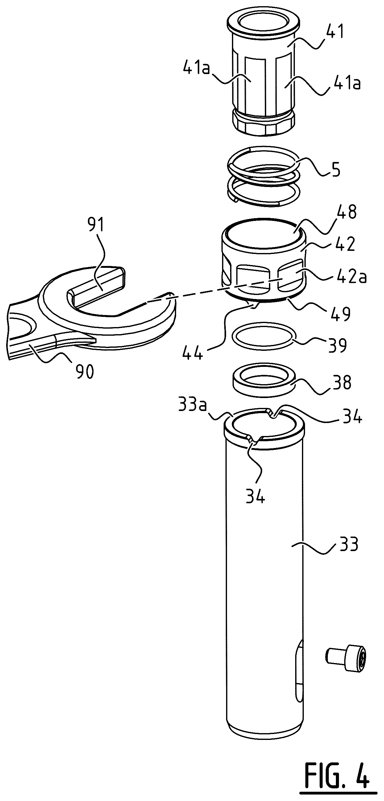 Patent US12310626 Figure 4 – External distractor and adjustment device for use in such a distractor