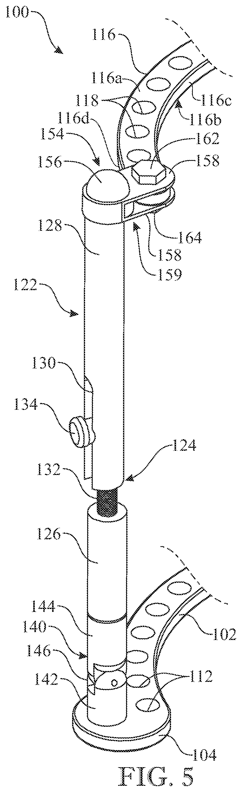 Patent US12310627 Figure 5 – External fixation device