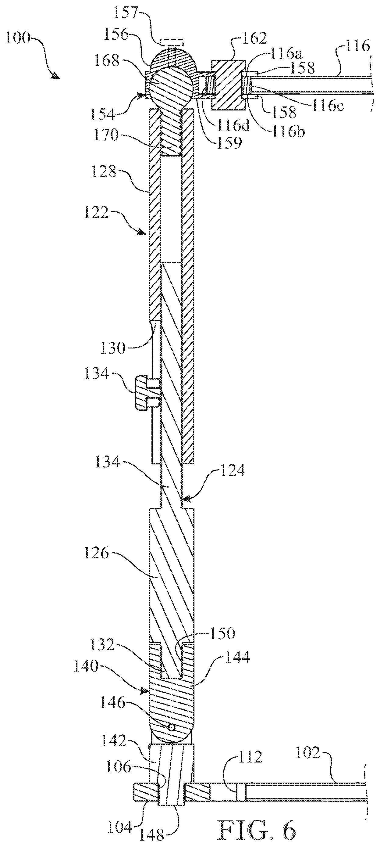 Patent US12310627 Figure 6 – External fixation device