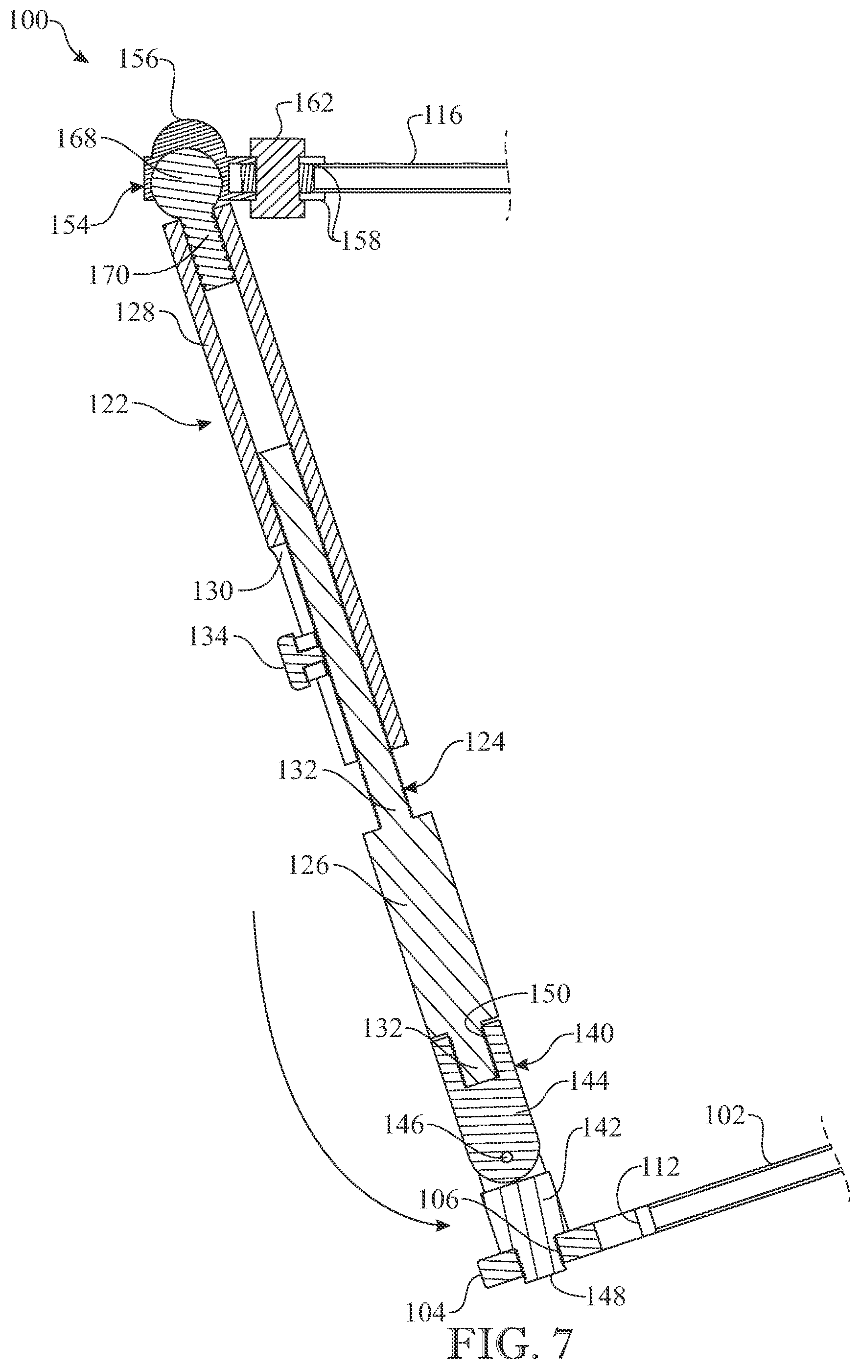 Patent US12310627 Figure 7 – External fixation device