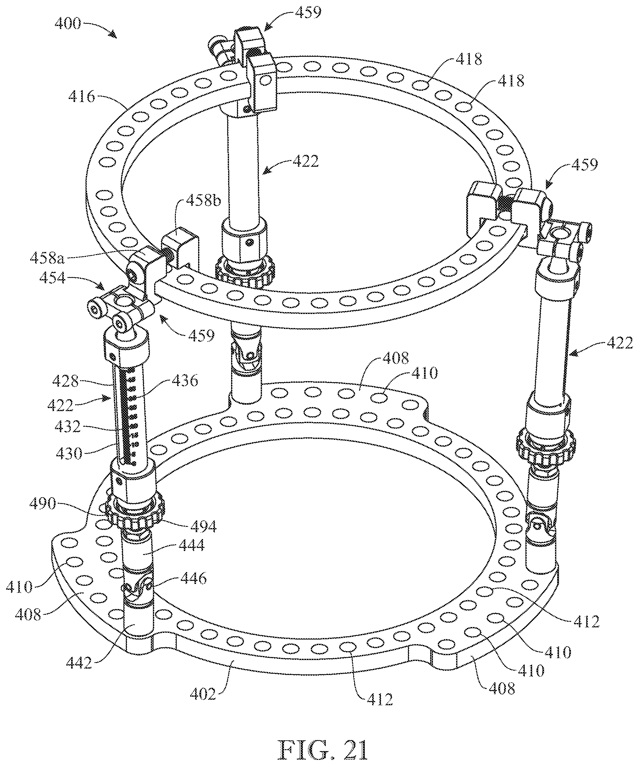 Patent US12310627 Figure 20 – External fixation device