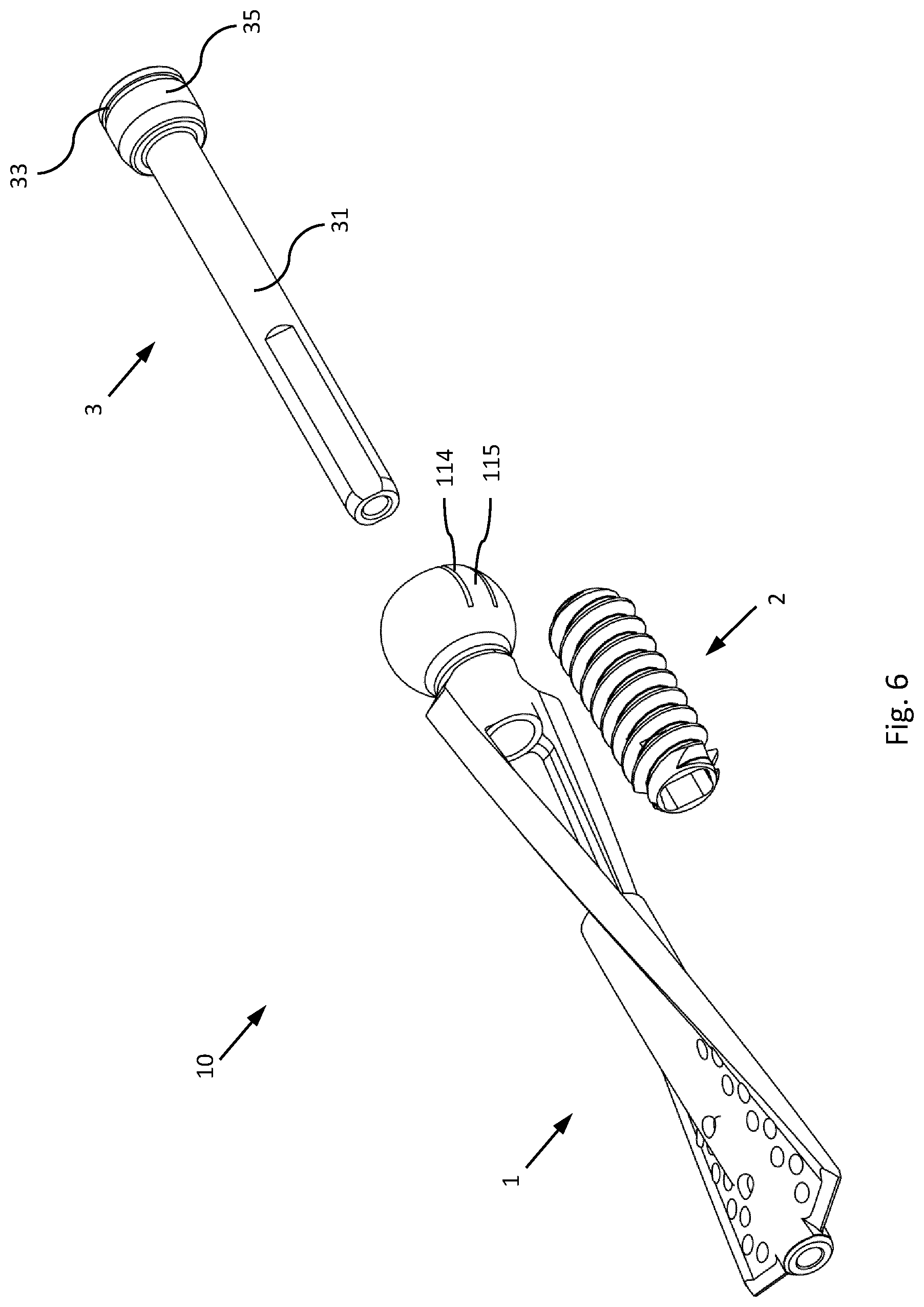 Patent US12310630 Figure 6 – Blade-like osteosynthesis device