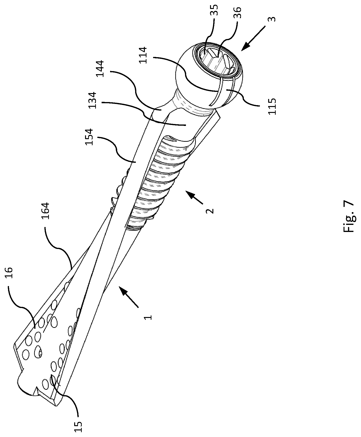 Patent US12310630 Figure 7 – Blade-like osteosynthesis device