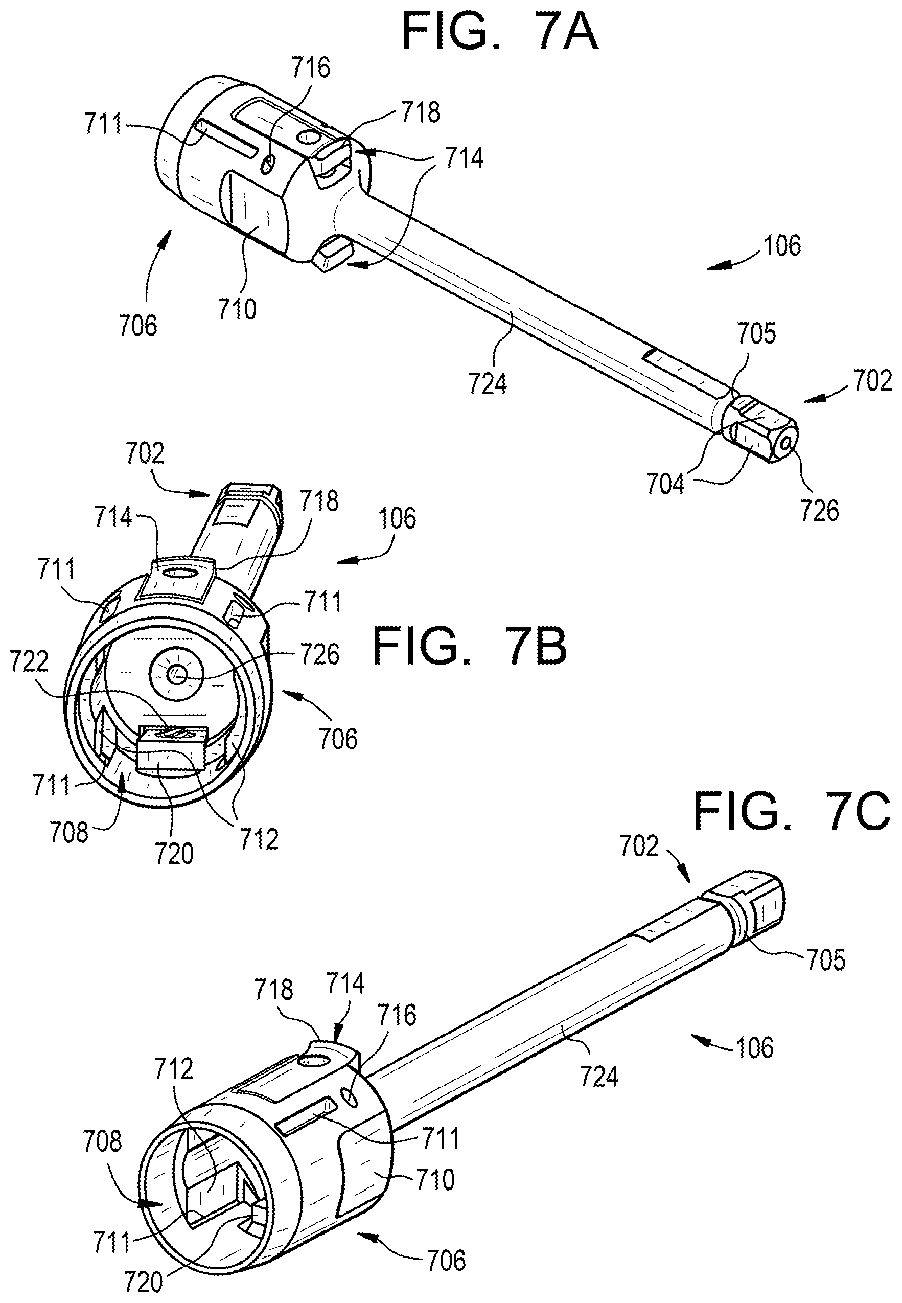 Patent US12310644 Figure 6 – Bone screw inserters and methods