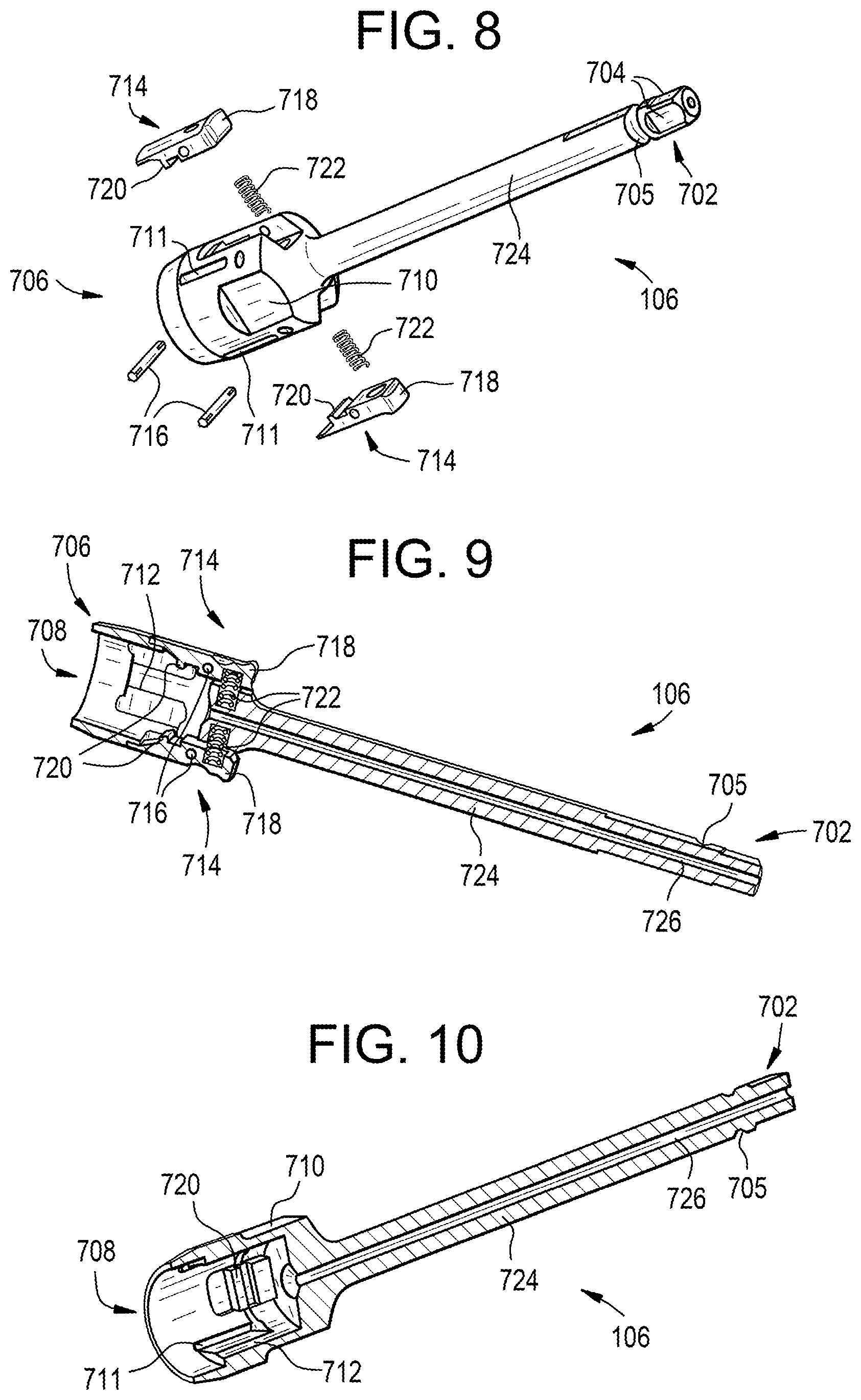 Patent US12310644 Figure 7 – Bone screw inserters and methods