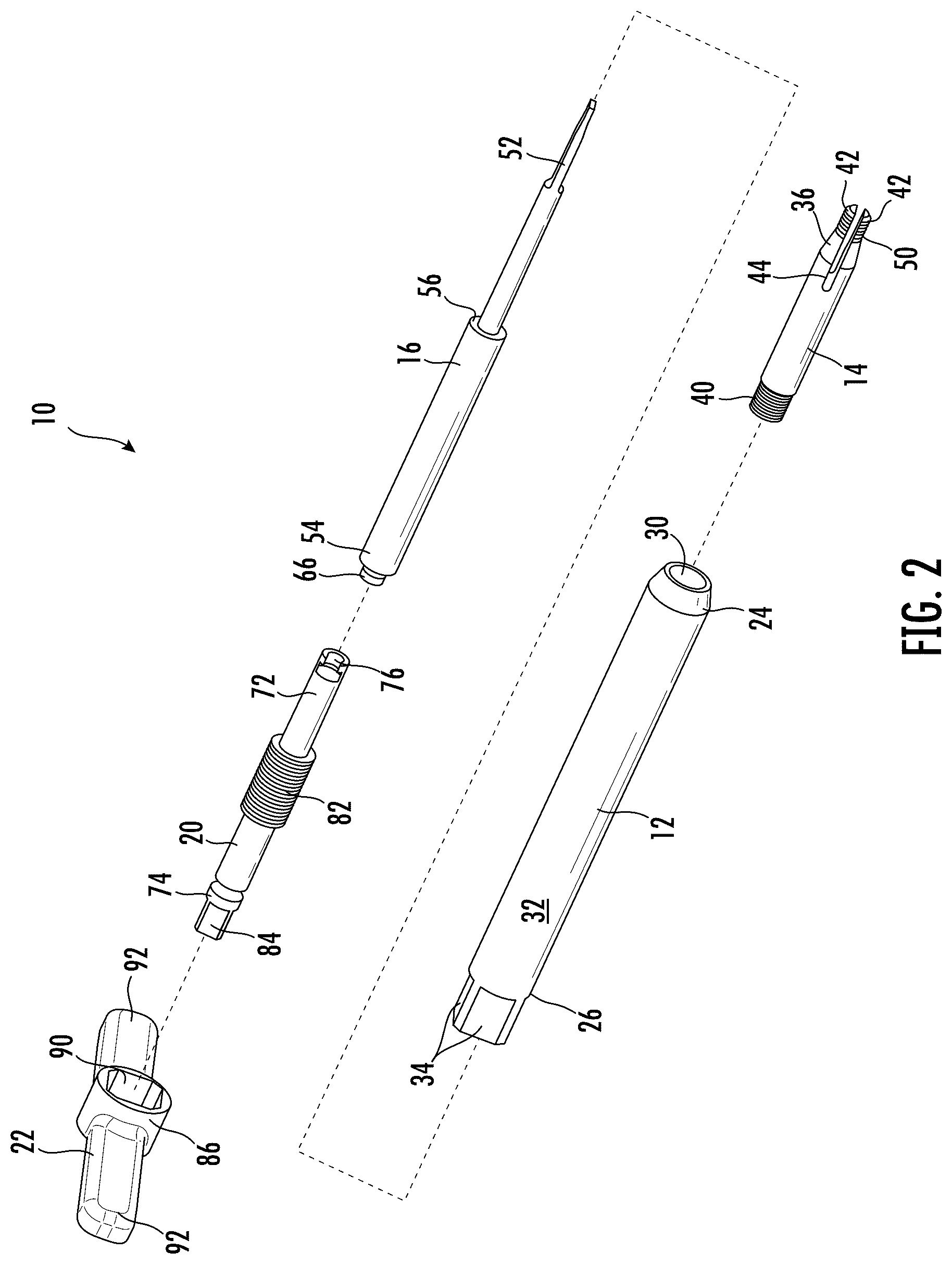Patent US12310645 Figure 2 – Pedicle screw remover