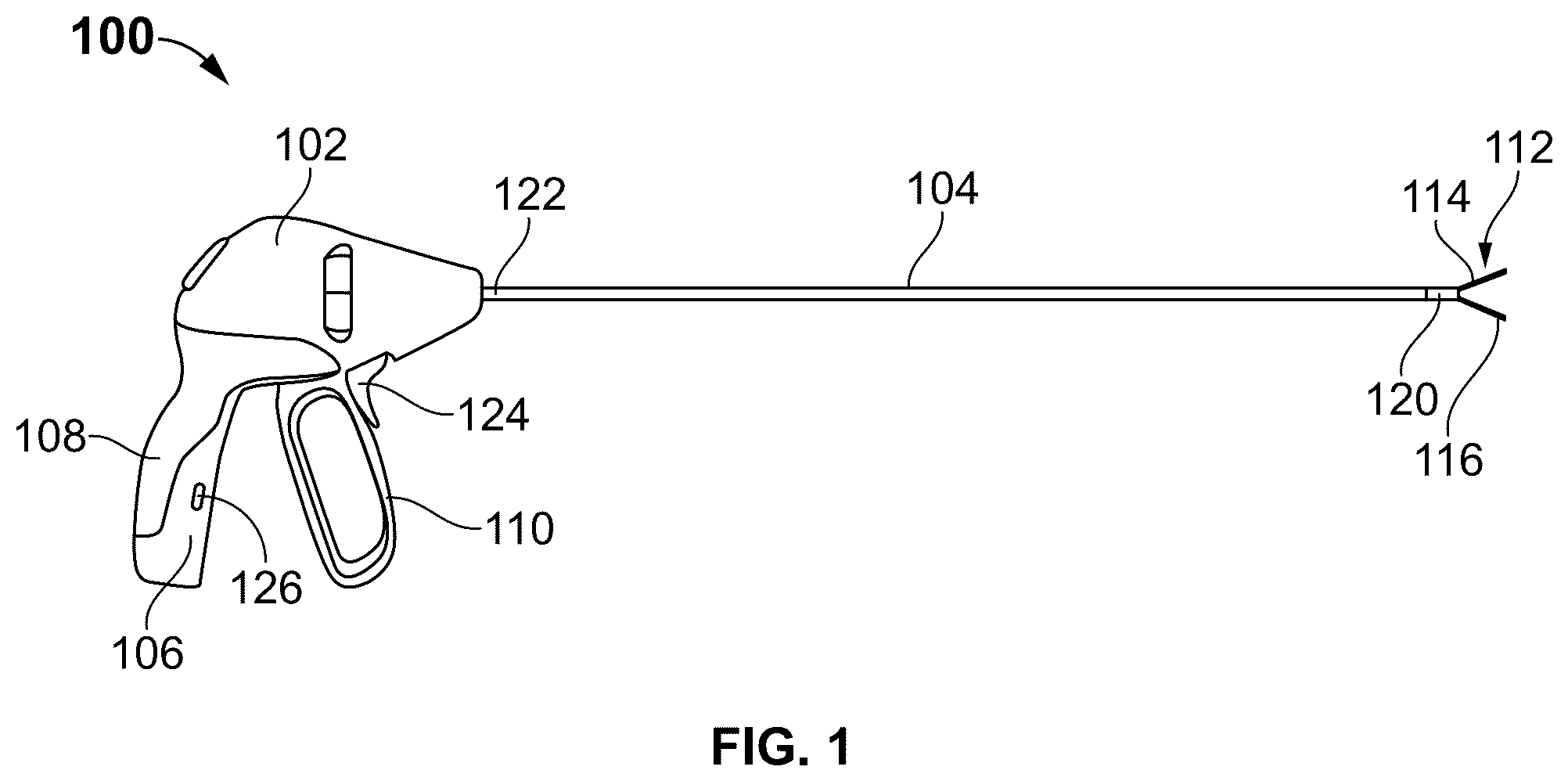 Patent US12310646 Figure 1 – Endoscopic bipolar forceps with variable temperature control