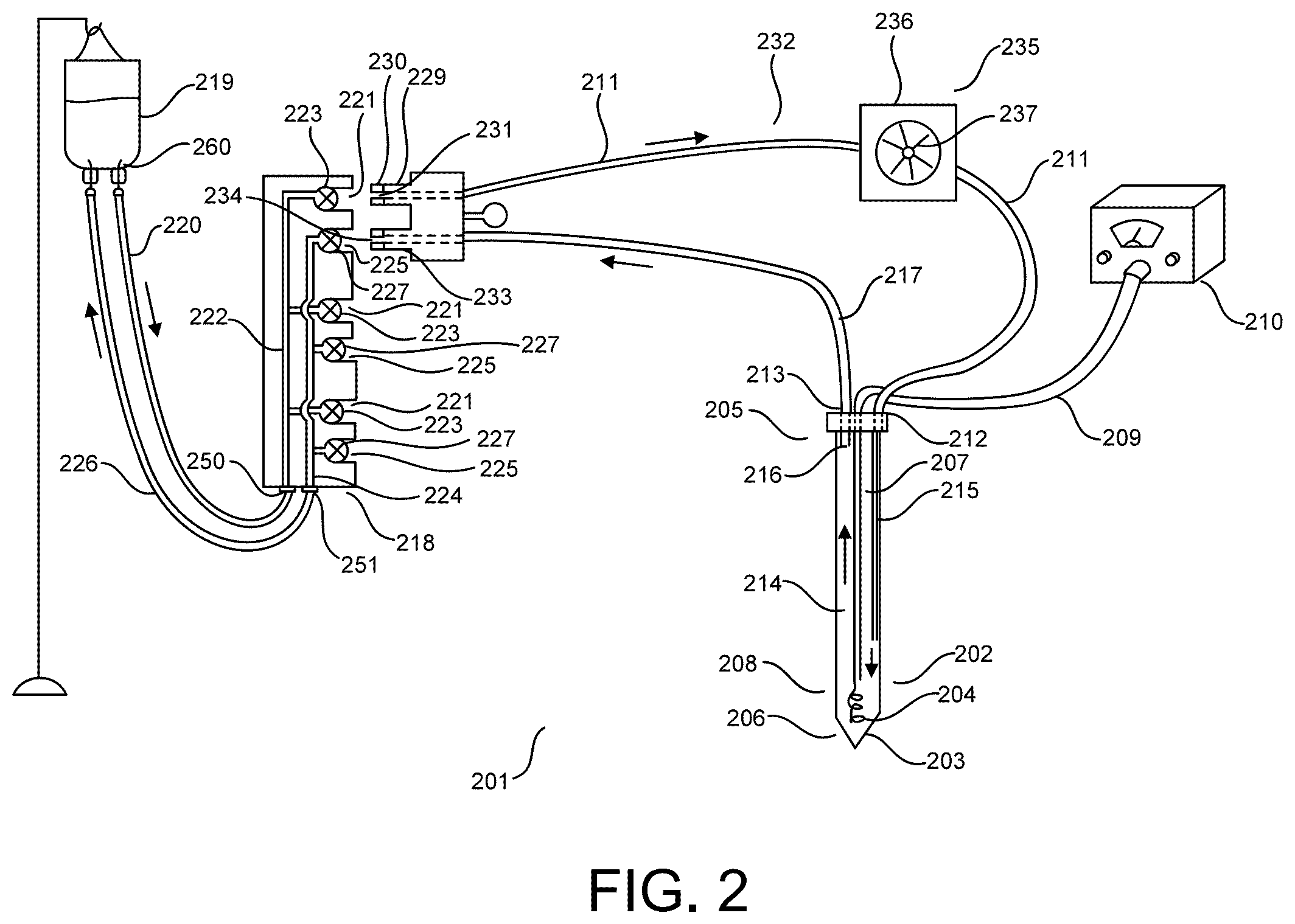 Patent US12310655 Figure 2 – Microwave ablation probe