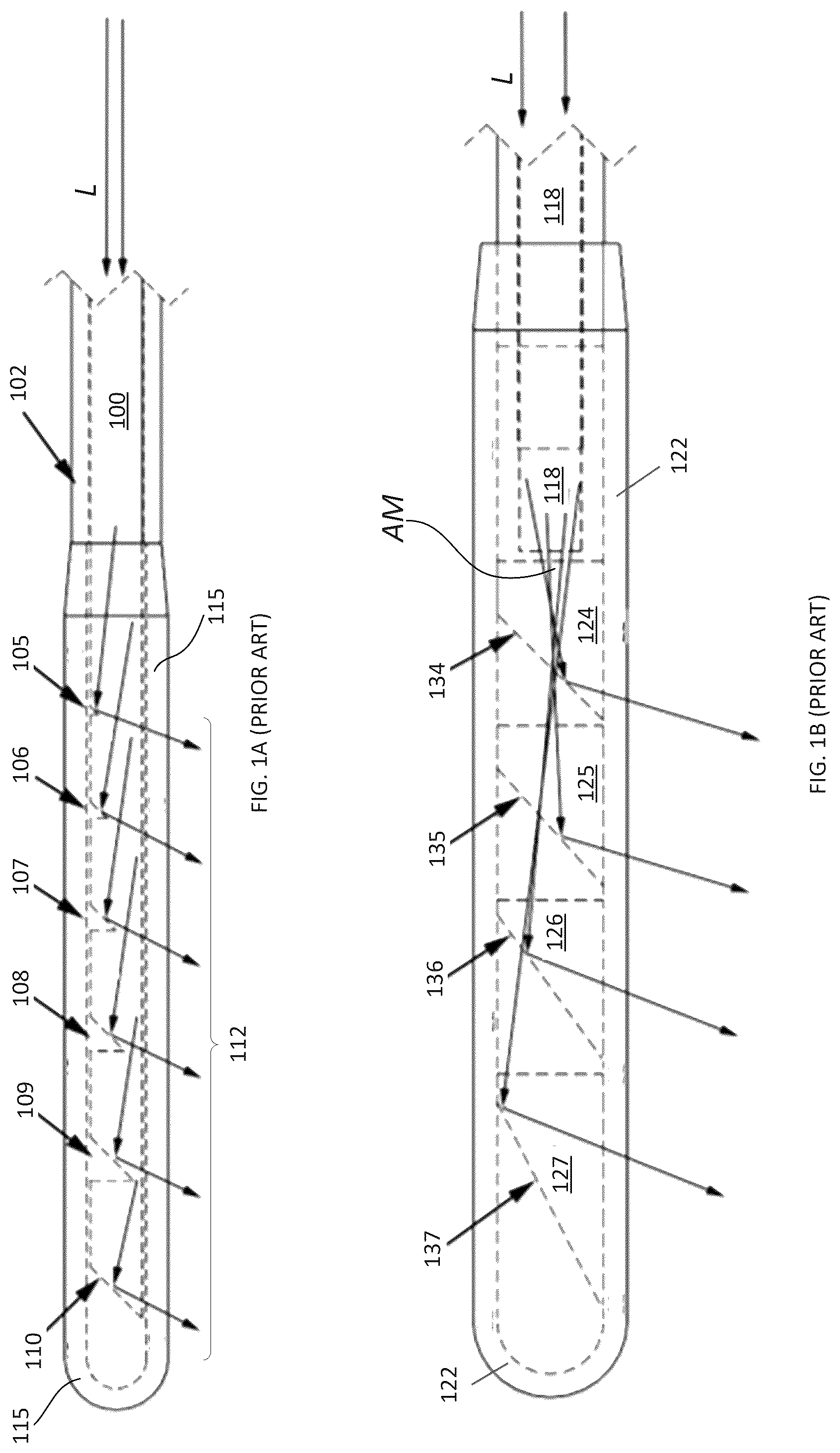 Patent US12310656 — Optical fiber device with spatially selectable output — Figure 1