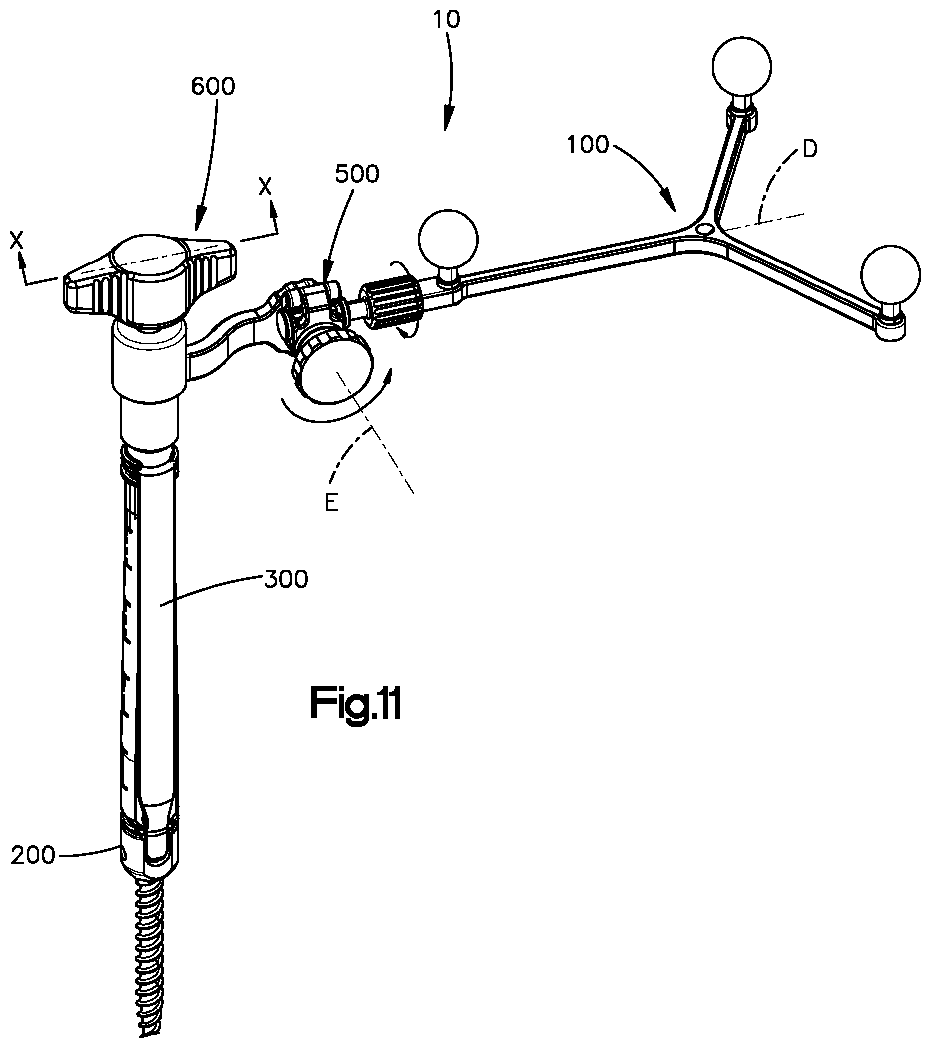 Patent US12310672 Figure 7 – Assembly for coupling a patient reference array to a medical implant such as a pedicle screw