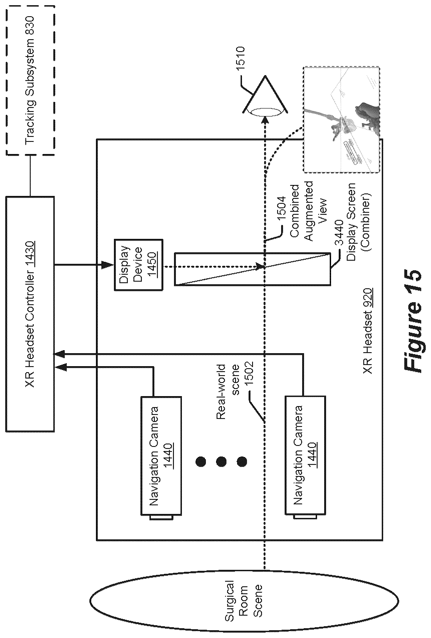 Patent US12310678 Figure 14 – Pose measurement chaining for extended reality surgical navigation in visible and near infrared spectrums