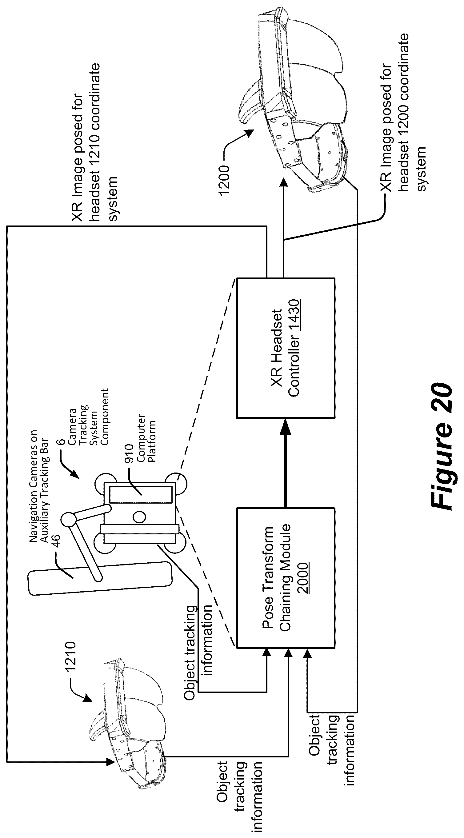 Patent US12310678 Figure 18 – Pose measurement chaining for extended reality surgical navigation in visible and near infrared spectrums