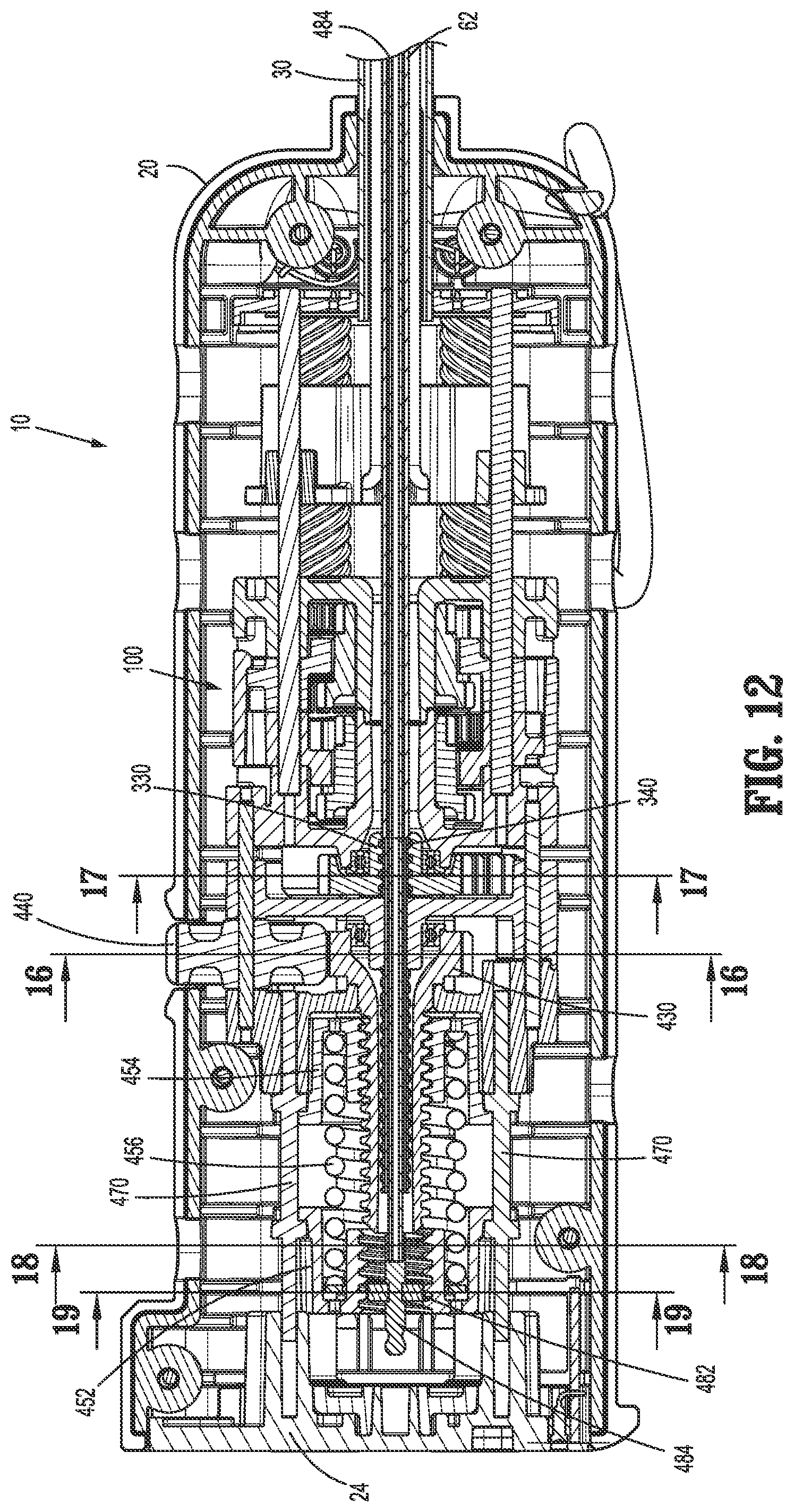 Patent US12310685 Figure 11 – Drive mechanisms for surgical instruments such as for use in robotic surgical systems