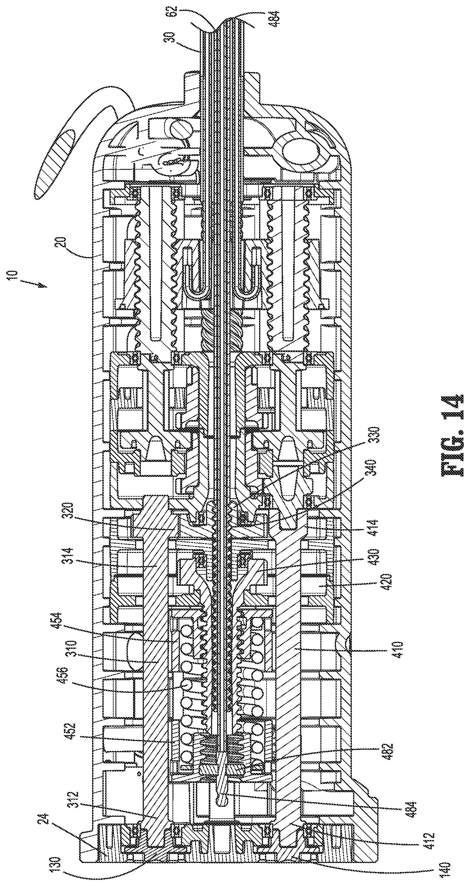 Patent US12310685 Figure 13 – Drive mechanisms for surgical instruments such as for use in robotic surgical systems