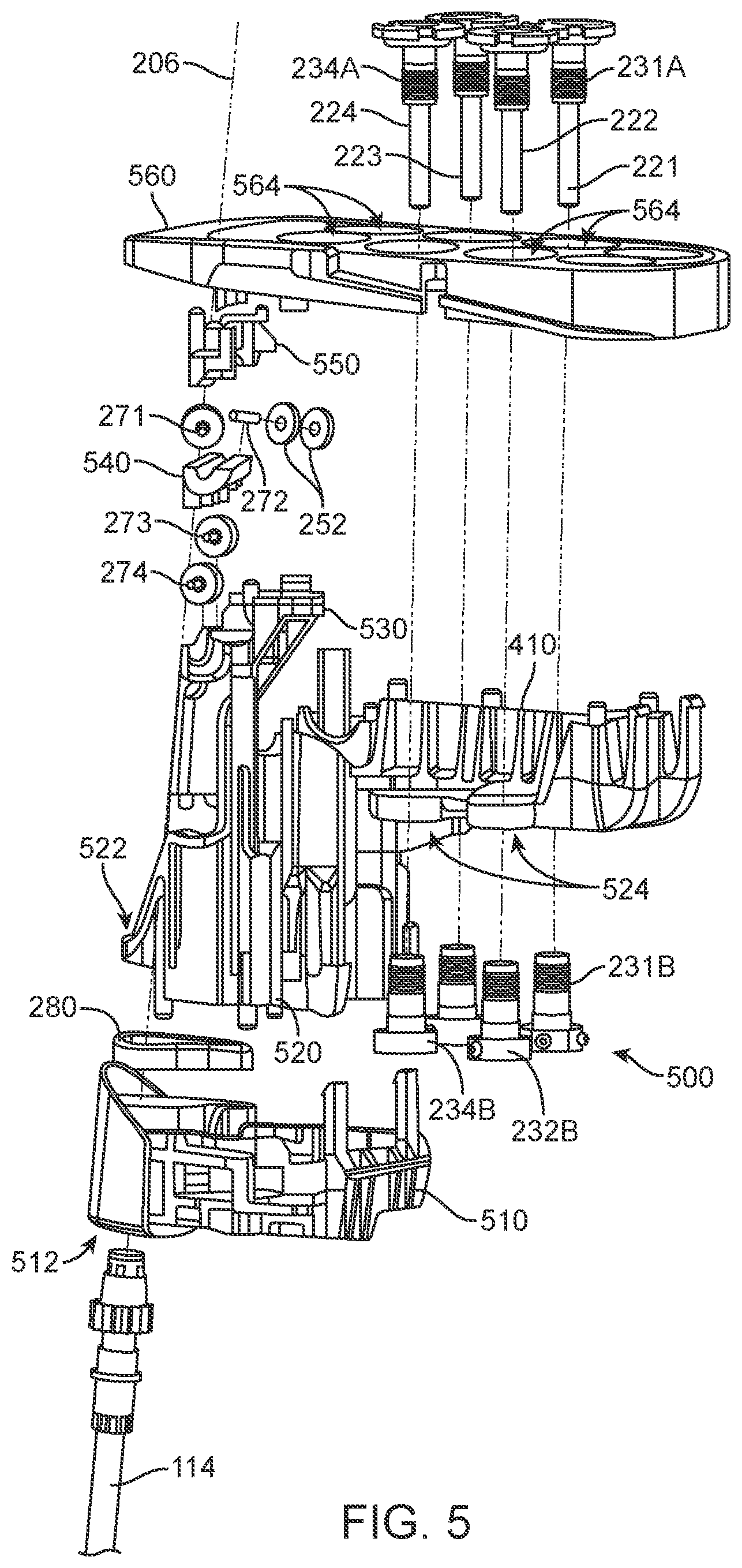 Patent US12310691 Figure 5 – Multi-cable medical instrument