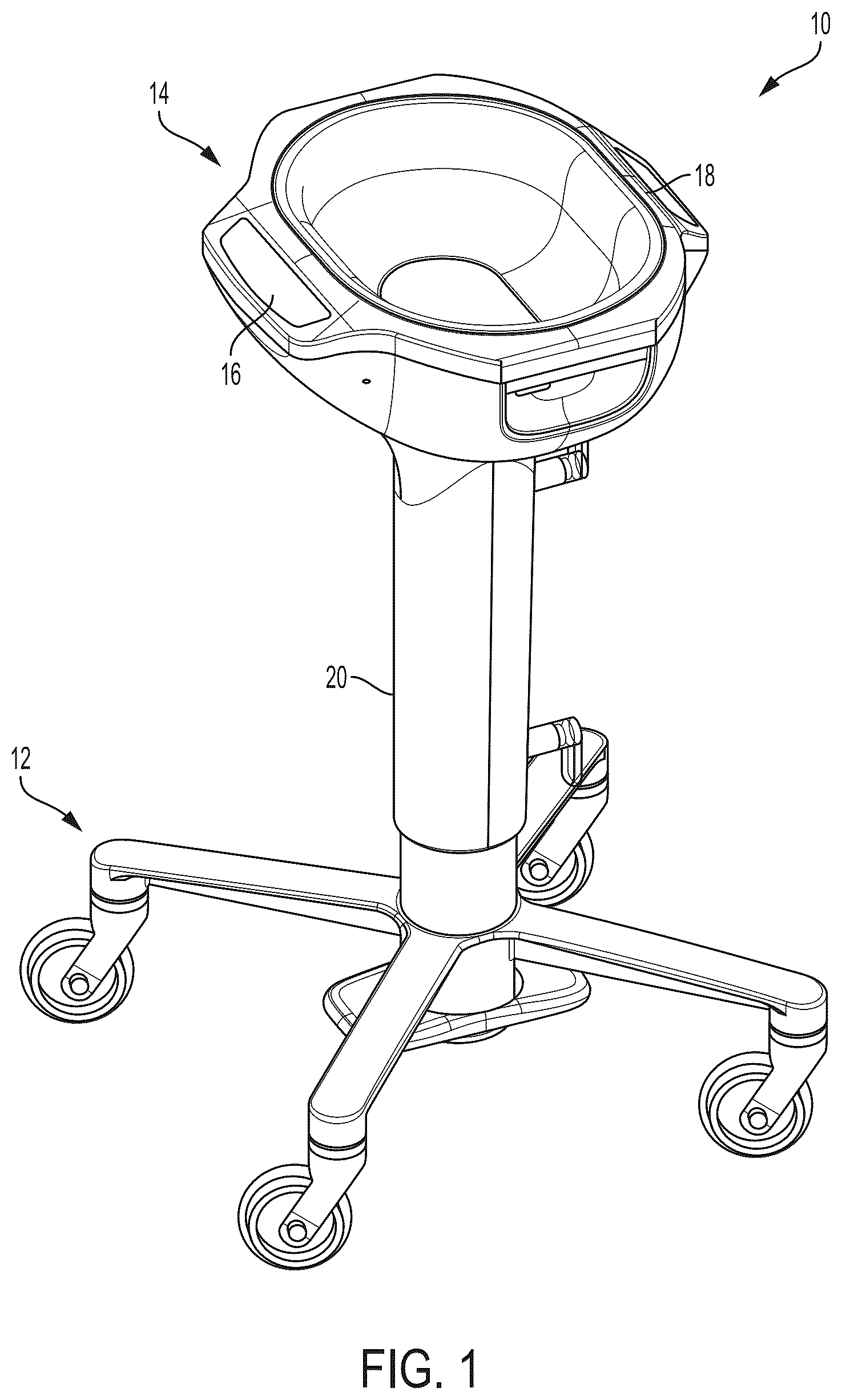 Patent US12310692 Figure 1 – Surgical drape for thermal treatment basin