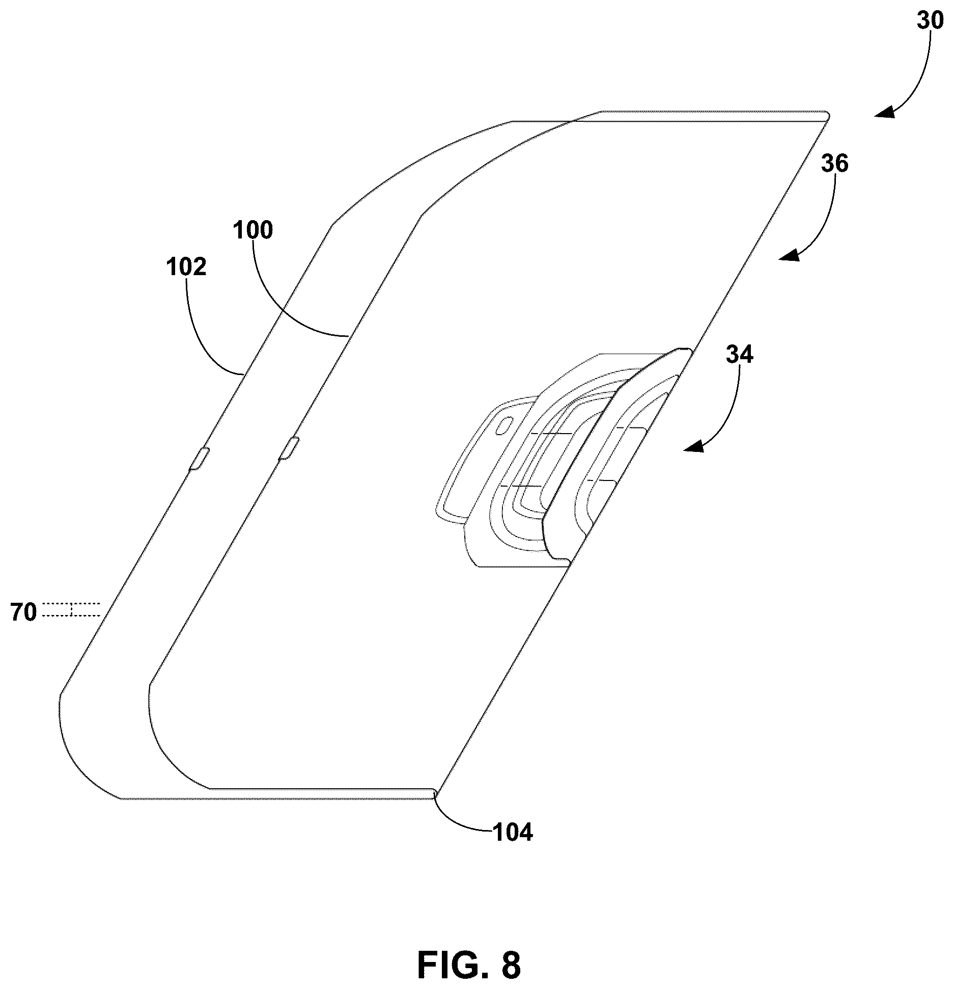 Patent US12310692 Figure 7 – Surgical drape for thermal treatment basin
