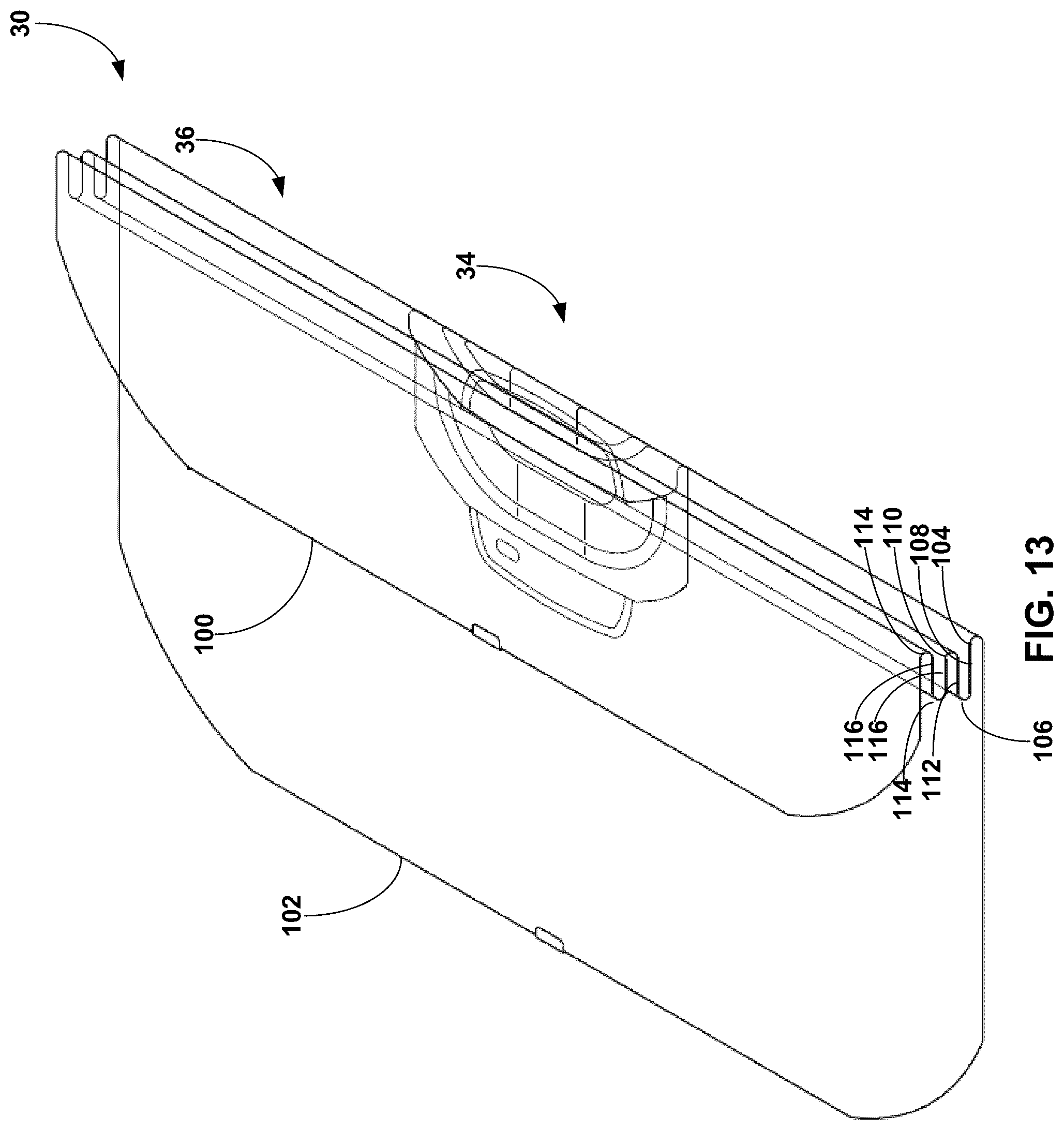 Patent US12310692 Figure 12 – Surgical drape for thermal treatment basin