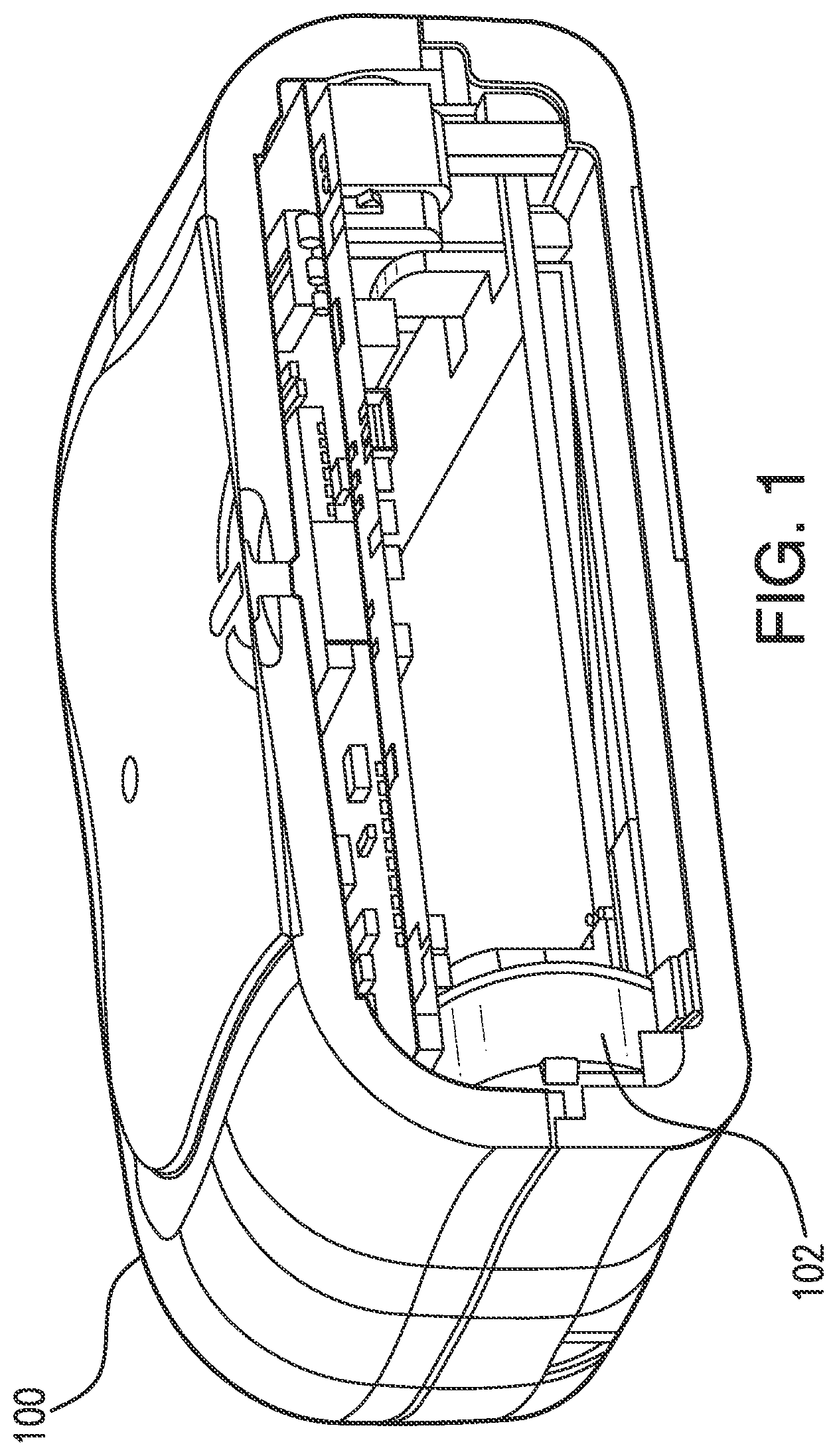 Patent US12310693 Figure 1 – Analyte sensor transceiver configured to provide tactile, visual, and/or aural feedback