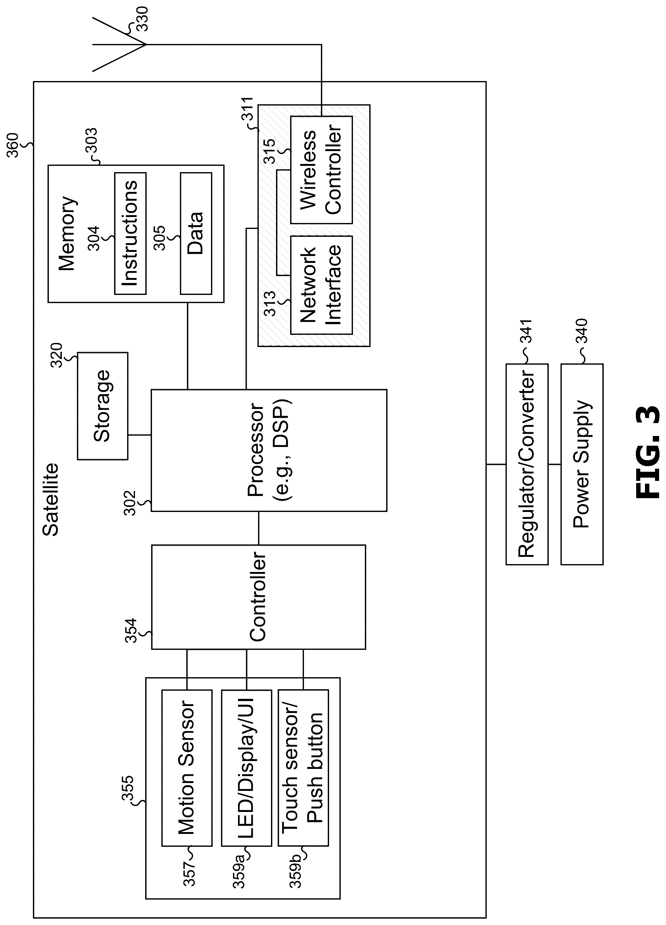 Patent US12310696 Figure 3 – Non-intrusive monitoring system
