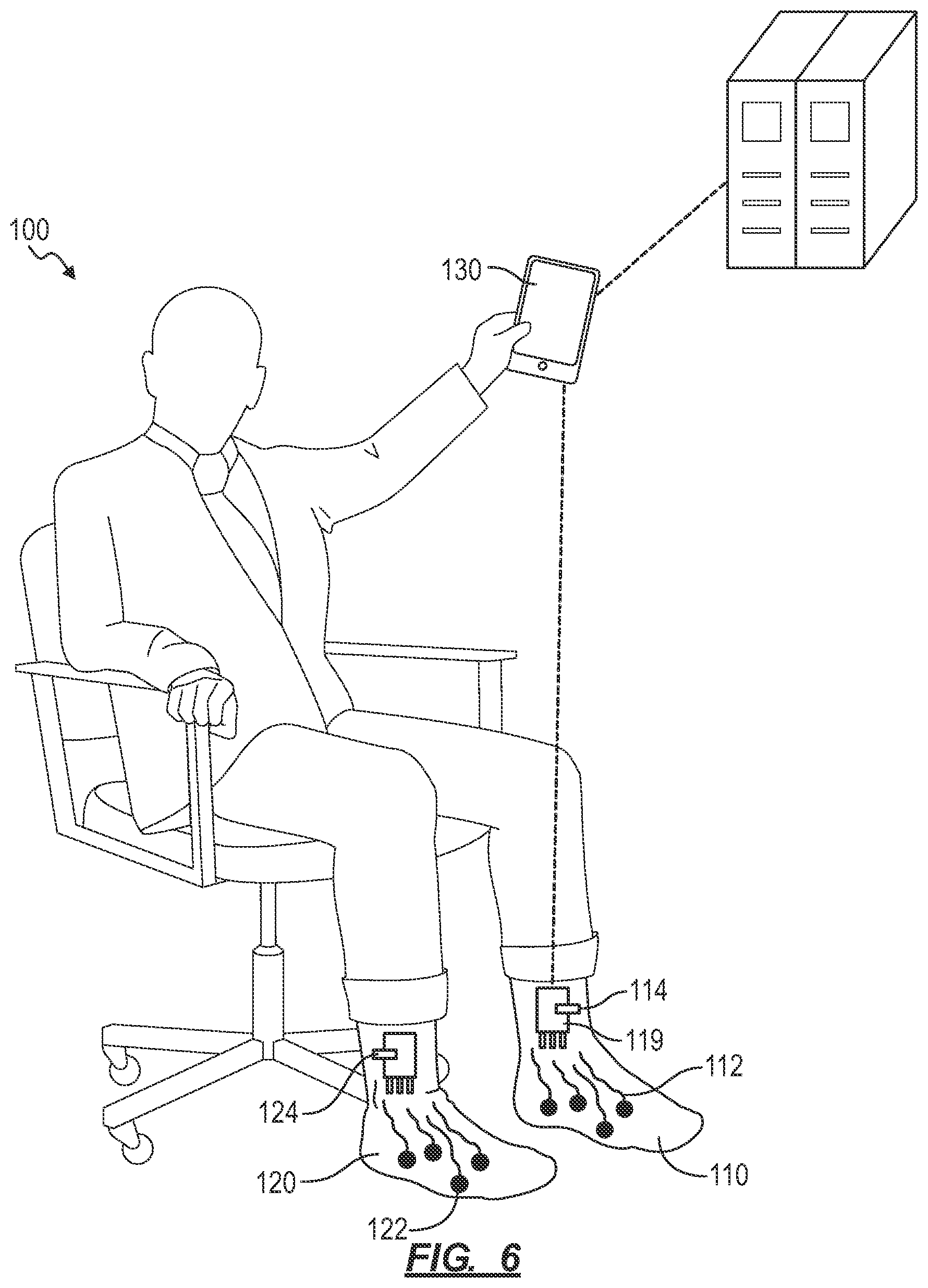 Patent US12310700 Figure 6 – System and method for detecting inflammation in a foot