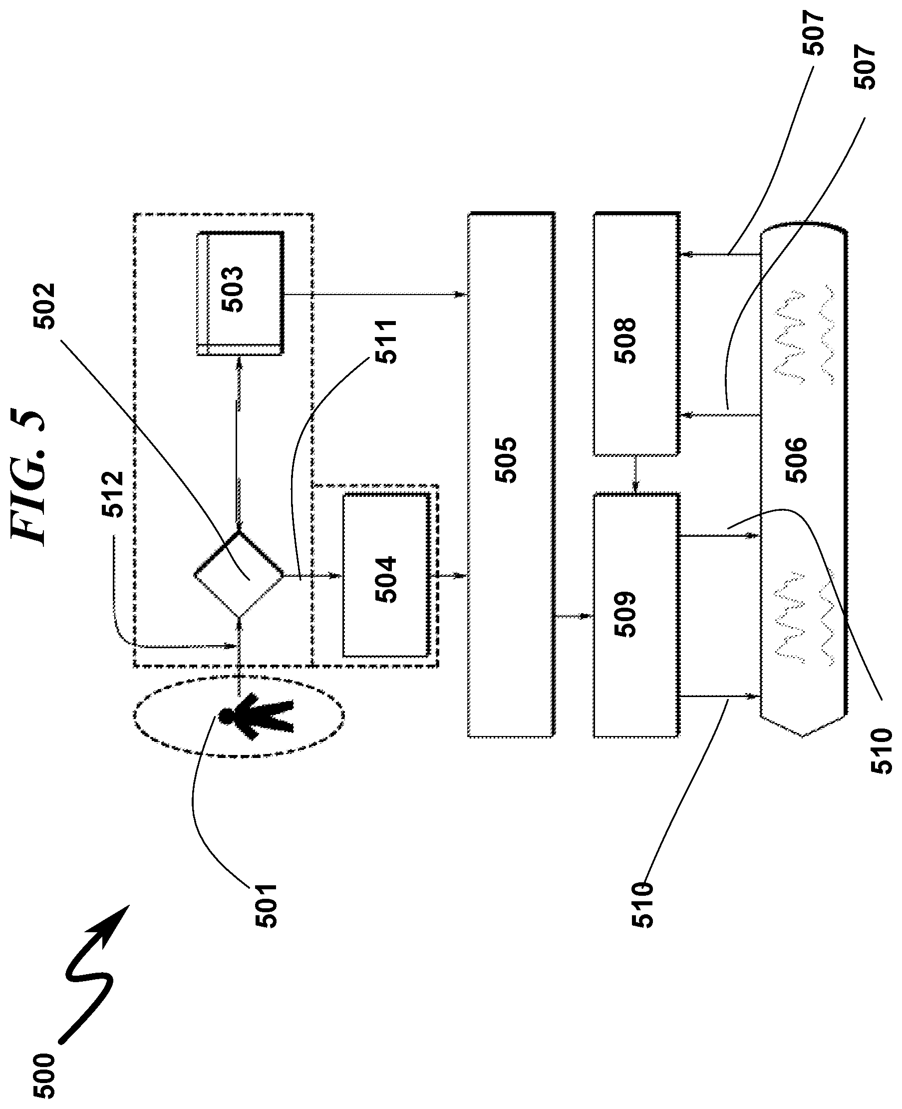 Patent US12310704 Figure 5 – Blood pressure monitoring with zero function system and method