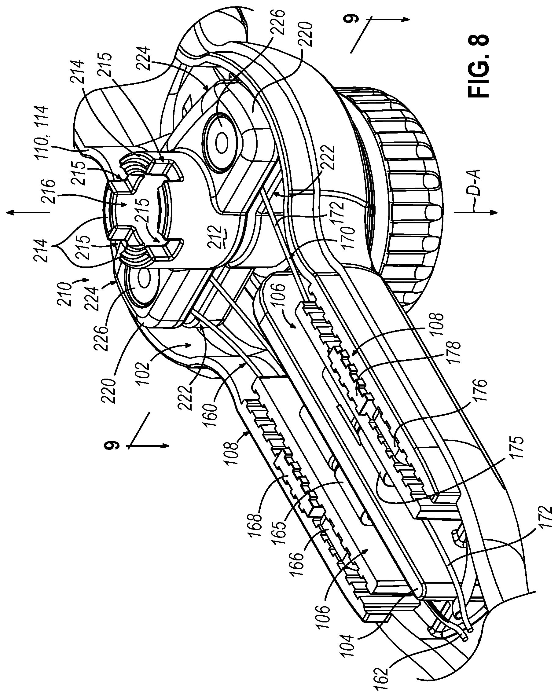 Patent US12310715 Figure 8 – Catheter deflection system with deflection load limiter