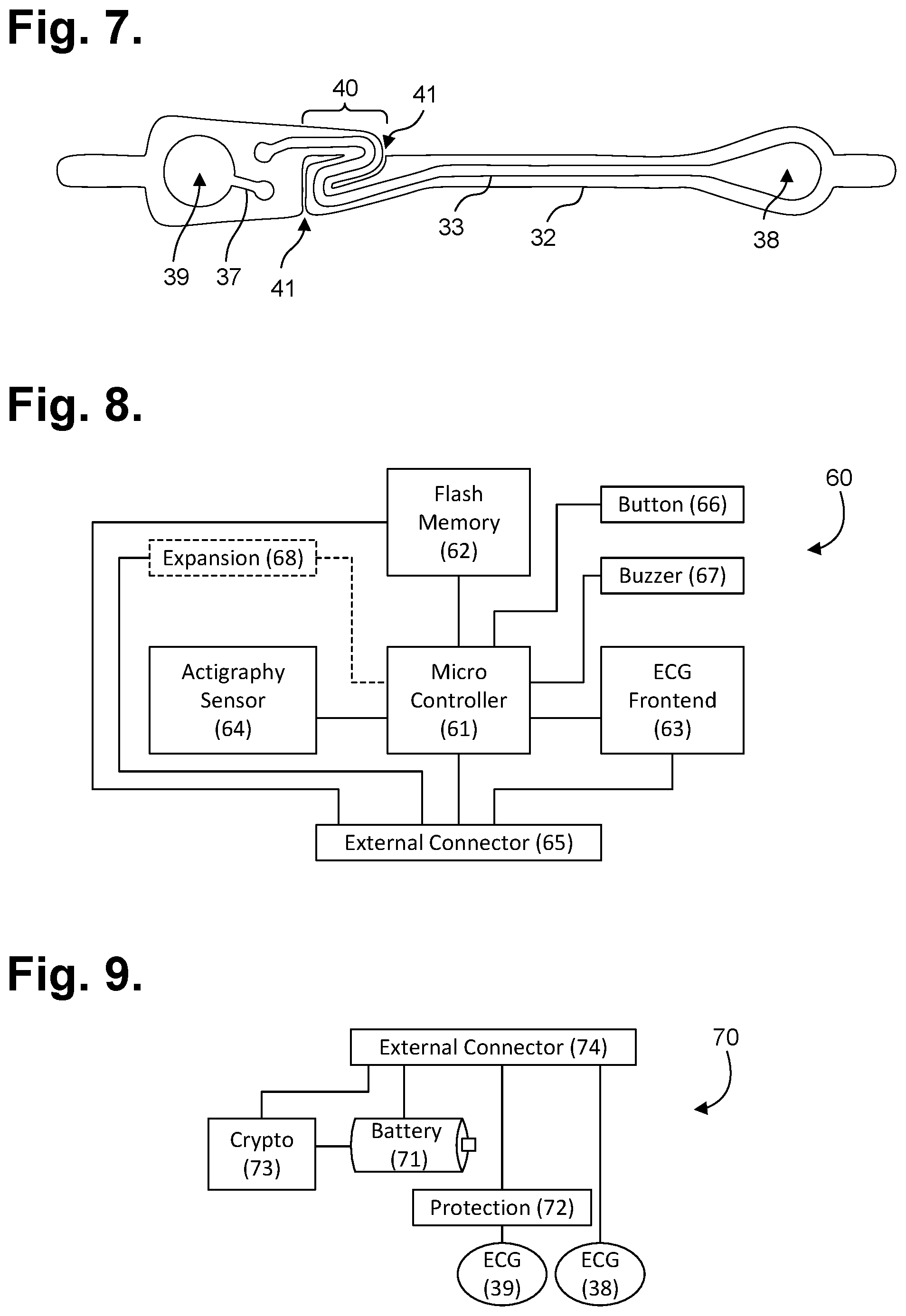Patent US12310735 Figure 4 – Extended wear ambulatory electrocardiography monitor