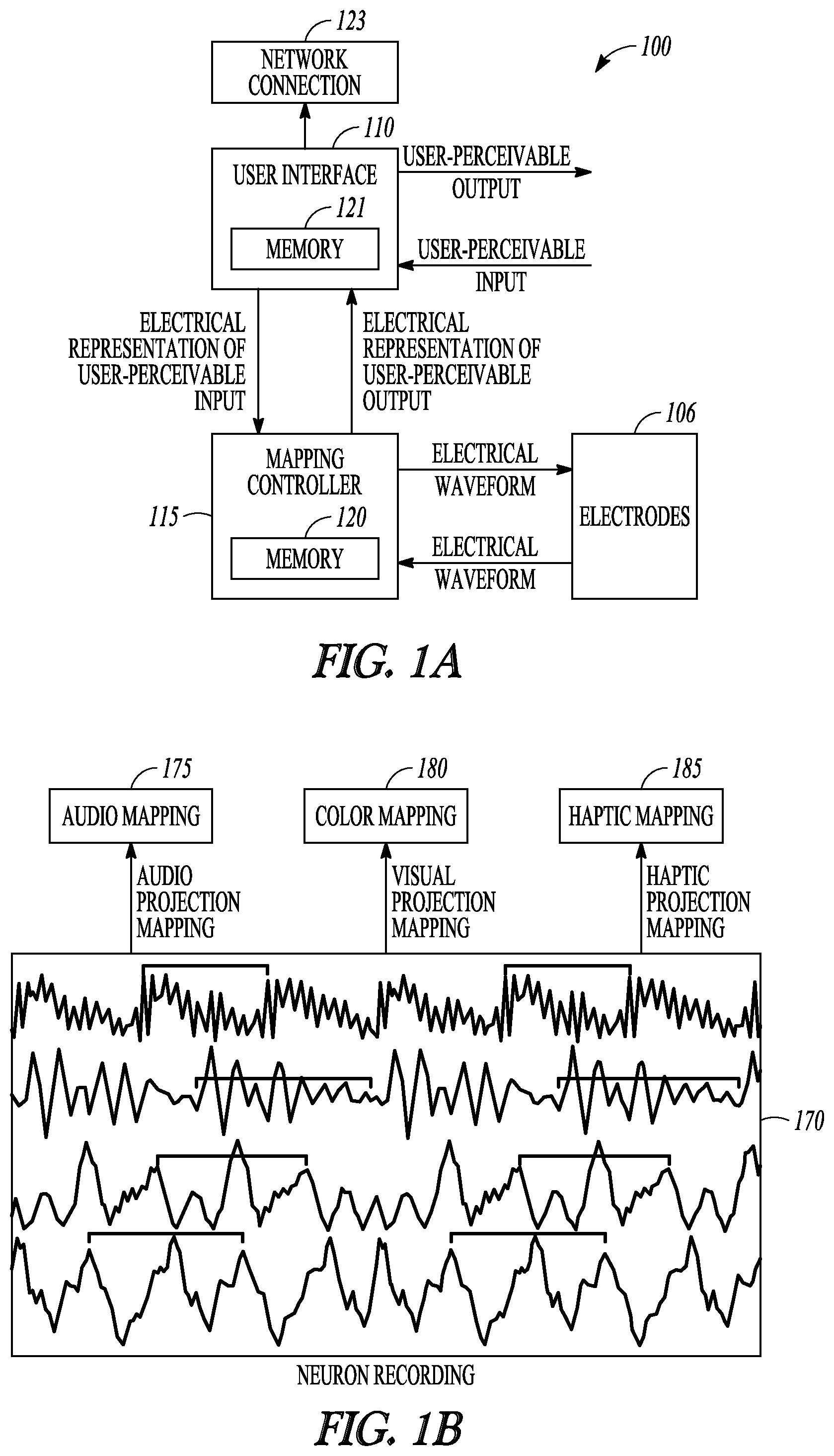 Patent US12310738 Figure 1 – Stimulation progamming aid using a sensory projection