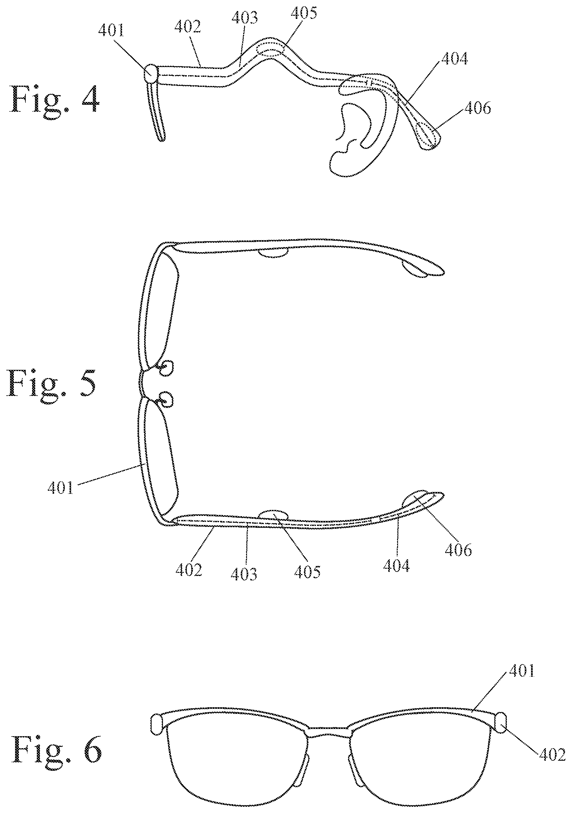 Patent US12310749 Figure 2 – Eyewear (eyeglasses) with electrodes (EEG sensors) for prediction and/or detection of health events or use as a brain-to-computer interface (BCI)
