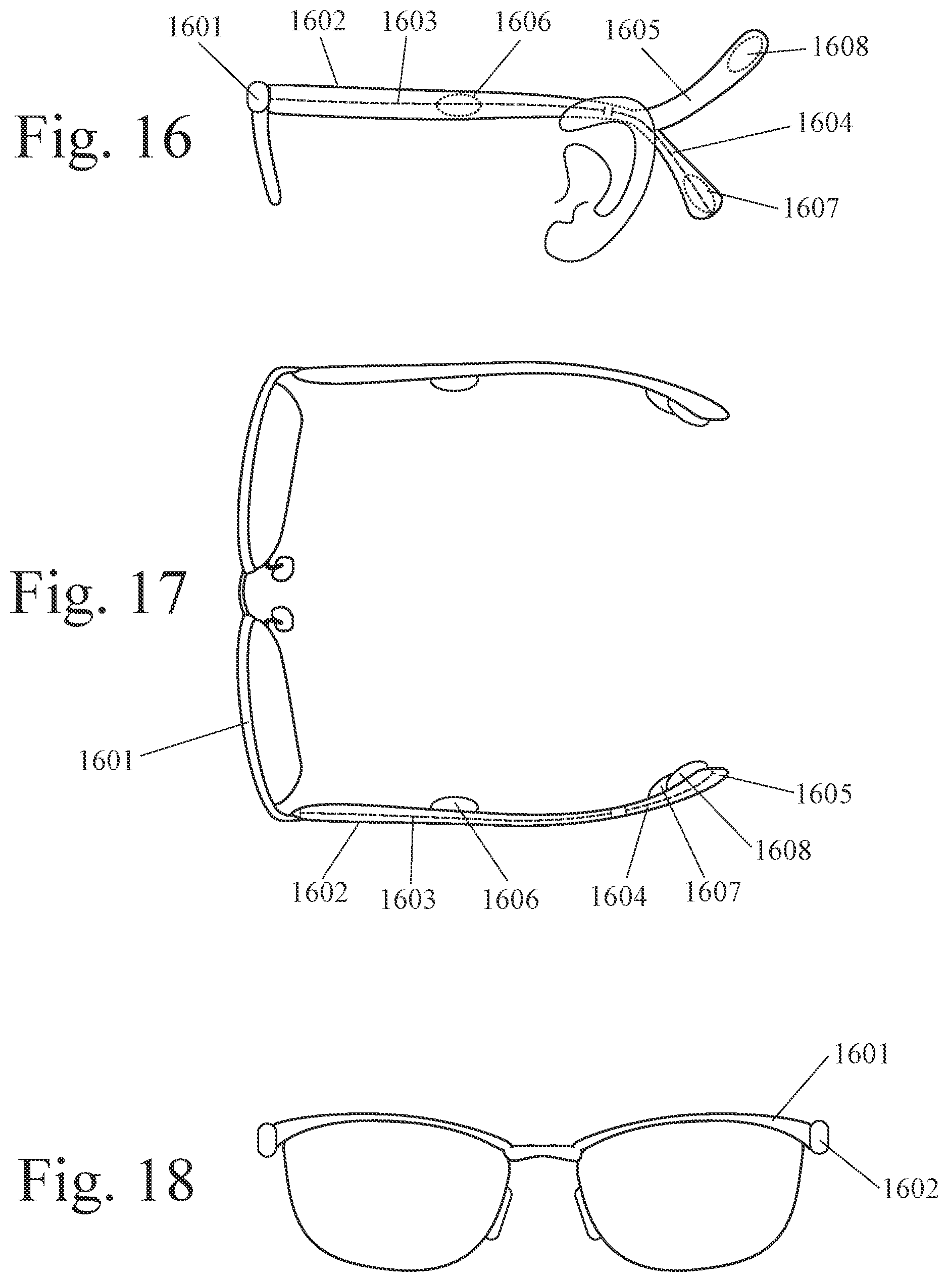 Patent US12310749 Figure 6 – Eyewear (eyeglasses) with electrodes (EEG sensors) for prediction and/or detection of health events or use as a brain-to-computer interface (BCI)