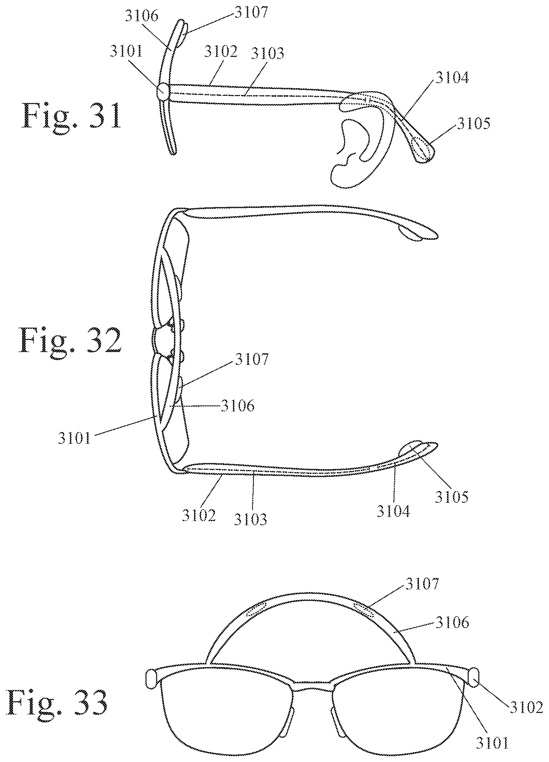 Patent US12310749 Figure 11 – Eyewear (eyeglasses) with electrodes (EEG sensors) for prediction and/or detection of health events or use as a brain-to-computer interface (BCI)