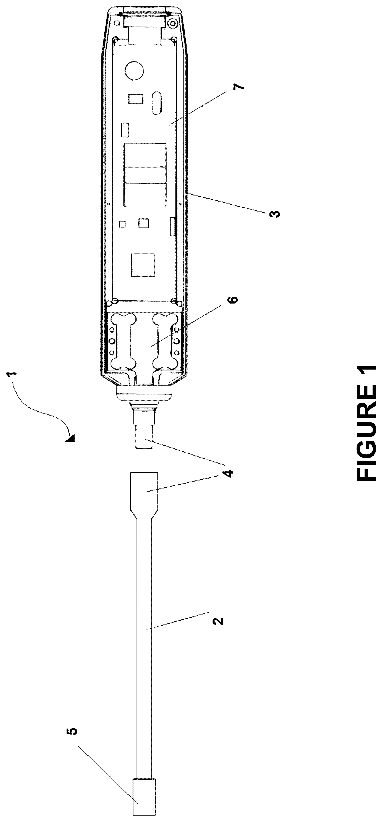 Patent US12310753 — Apparatus and methods for determining force applied to the tip of a probe — Figure 1