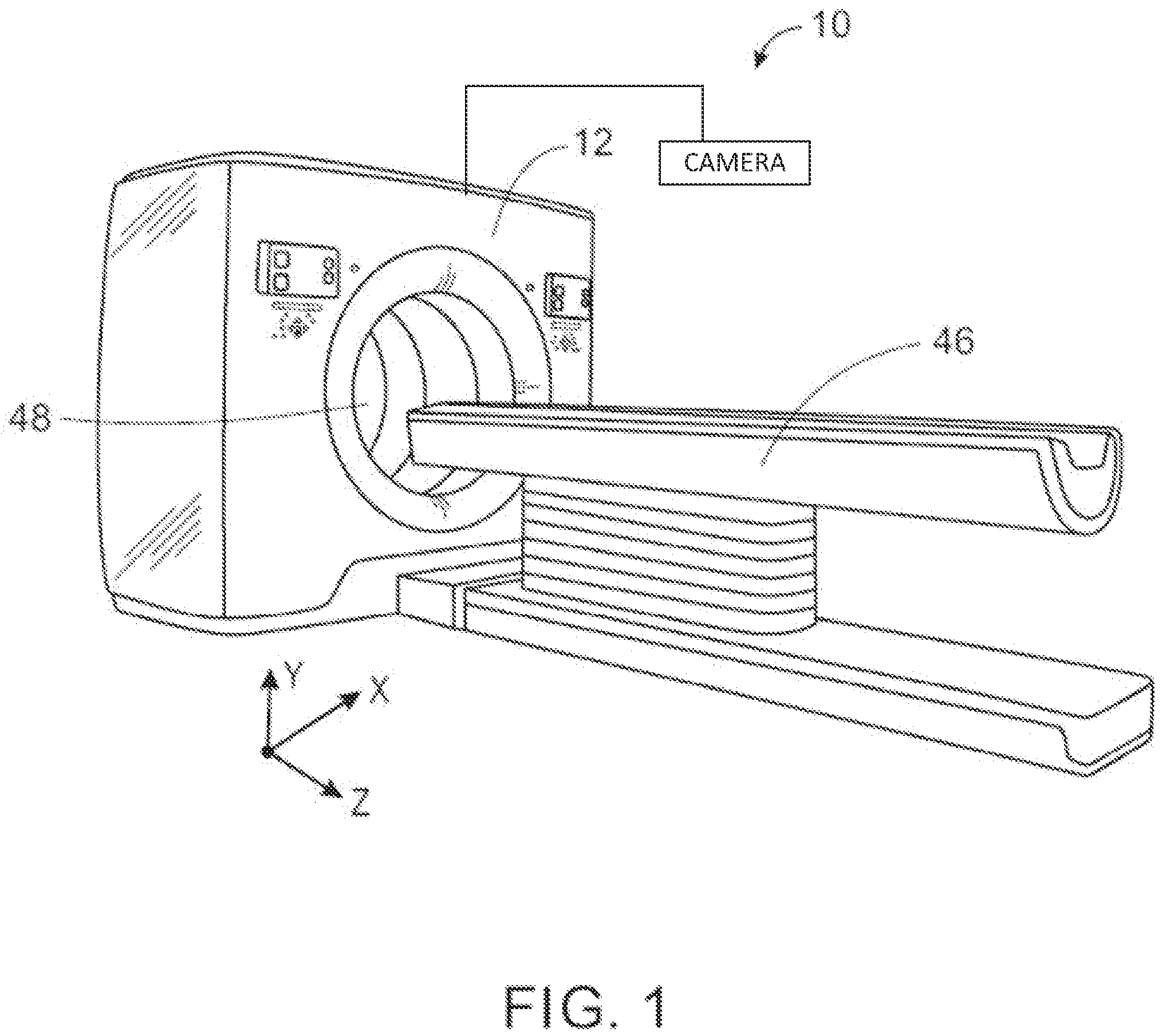 Patent US12310768 Figure 1 – Region of interest computed tomography imaging using one or more static collimators